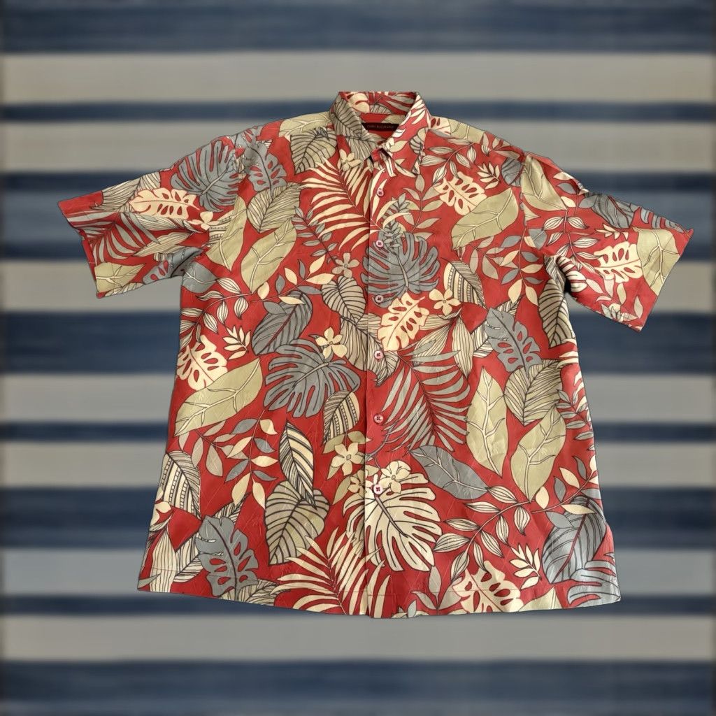 Tori Richard Tori Richard Floral Hawaiian Silk Button-Up Shirt Mens L Multicolor Short Sleeve Size US L / EU 52-54 / 3 - 1 Thumbnail