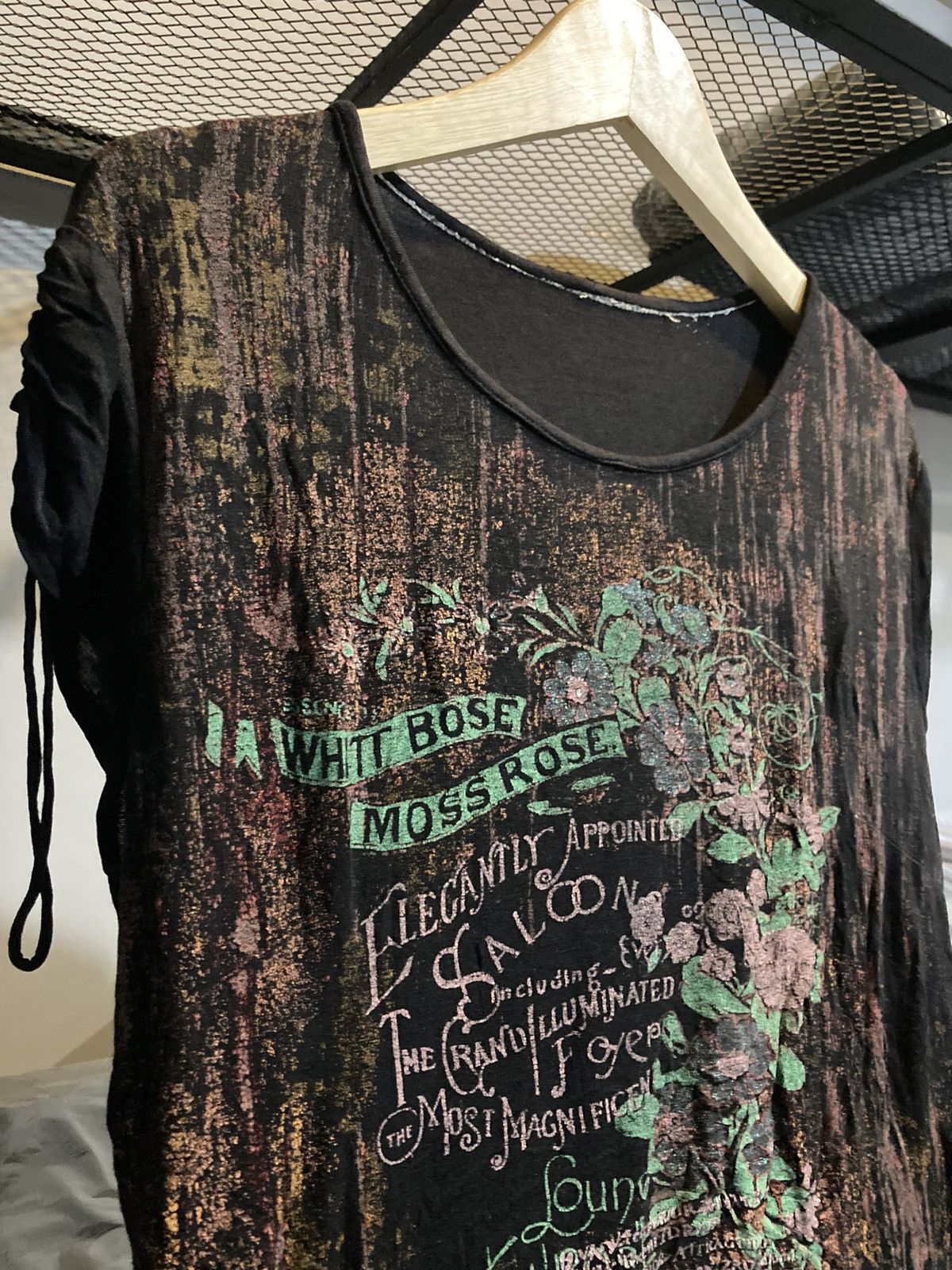 Vintage Japanese Moss Ross Poem Acid Goth Grunge Style Avant Garde Size M / US 6-8 / IT 42-44 - 3 Thumbnail