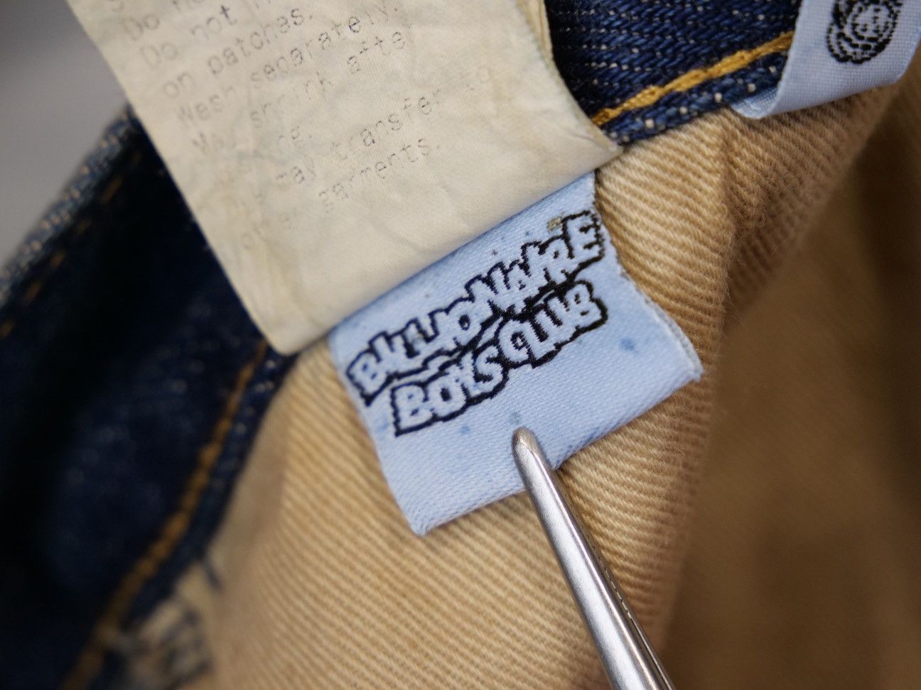 Billionaire Boys Club 2000s OG Japan Made BBC Astronaut Head Embroidery Jeans Size US 33 - 18 Thumbnail
