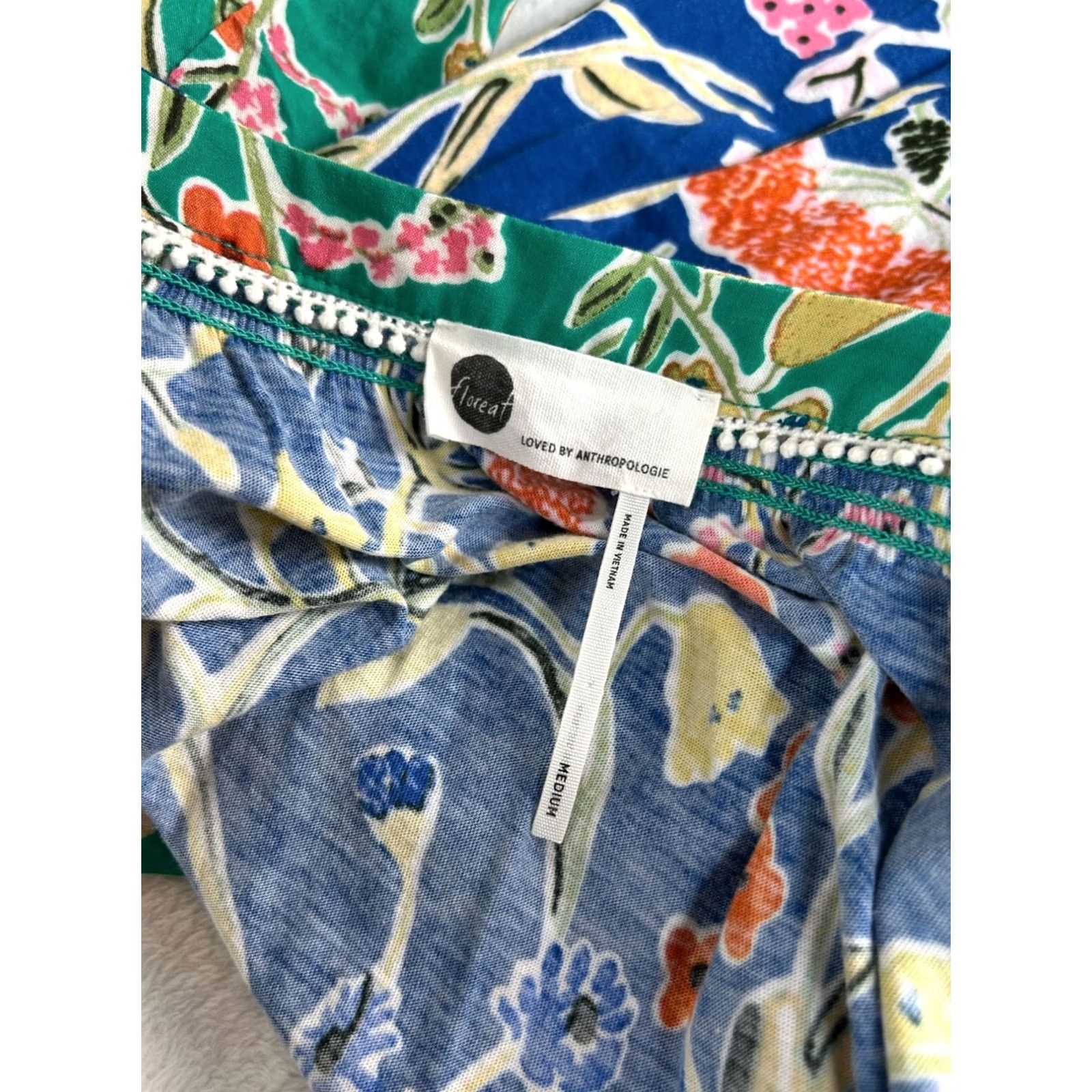 Anthropologie Floreat Anthropologie Womens Dolores Sleep Shirt Mixed Floral 3/4 Sleeve Medium Size M / US 6-8 / IT 42-44 - 4 Thumbnail