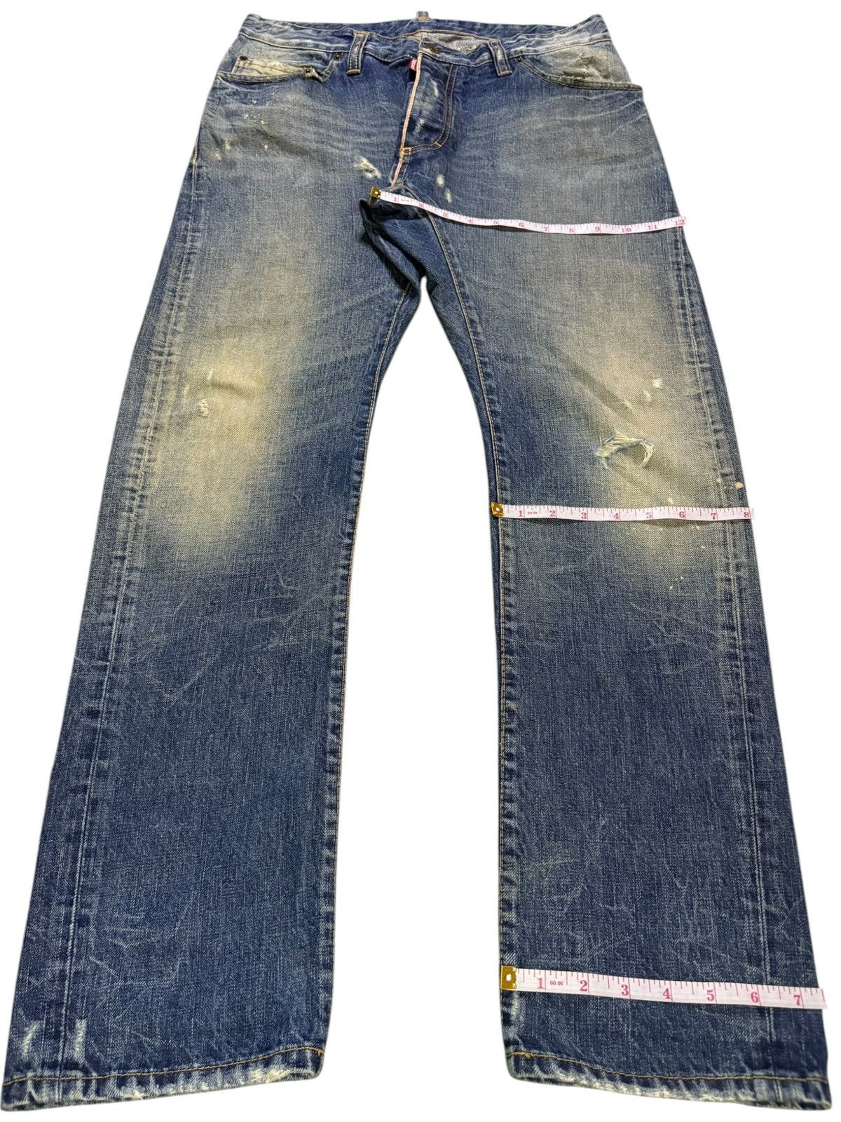 Dsquared2 Vintage Dsquared Mud Wash Distressed Jeans Size US 33 - 15 Thumbnail