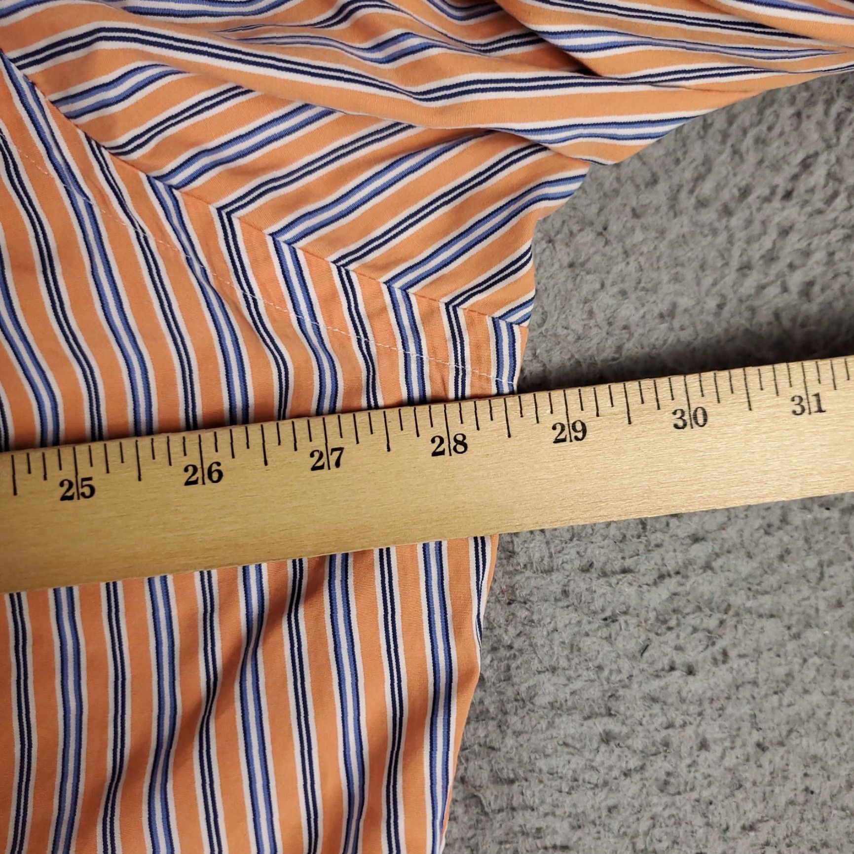 Ralph Lauren Ralph Lauren Shirt Mens 2XL Orange Striped Button-Up Long Sleeve Casual Dress Shirt Orange Polo Logo 2XL Mens Size US XXL / EU 58 / 5 - 6 Thumbnail