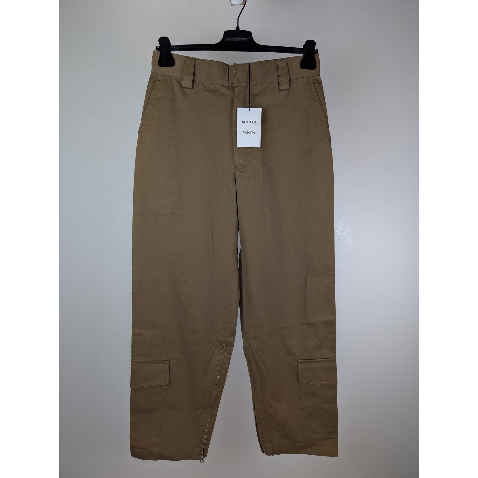 Bottega Veneta o1rshd1 Cotton Gabardine Cargo Trousers Pants Sand / Beige Size US 30 / EU 46 - 2 Thumbnail