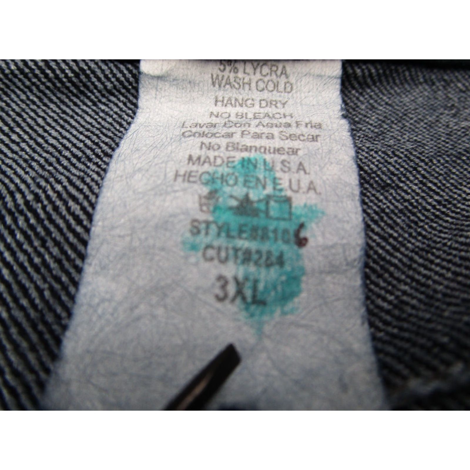 Denime Judy Blue Jeans Women 3XL XXXL Blue Mid Rise Embroidered Denim Stretch 37x32 Jeans Size 40" / US 18 - 4 Thumbnail