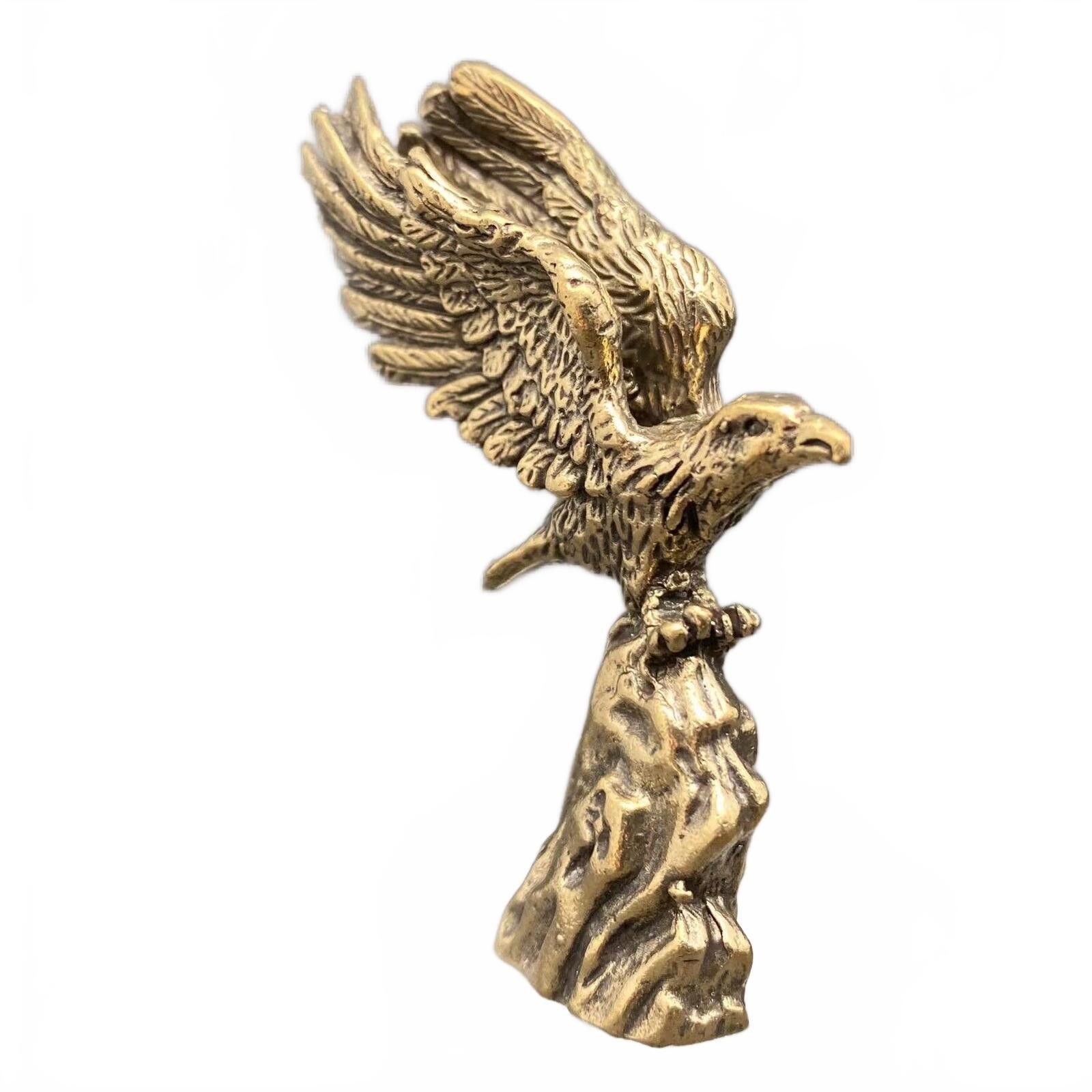 The Unbranded Brand Brass Eagle Figurine on Rock Base Size ONE SIZE - 2 Thumbnail