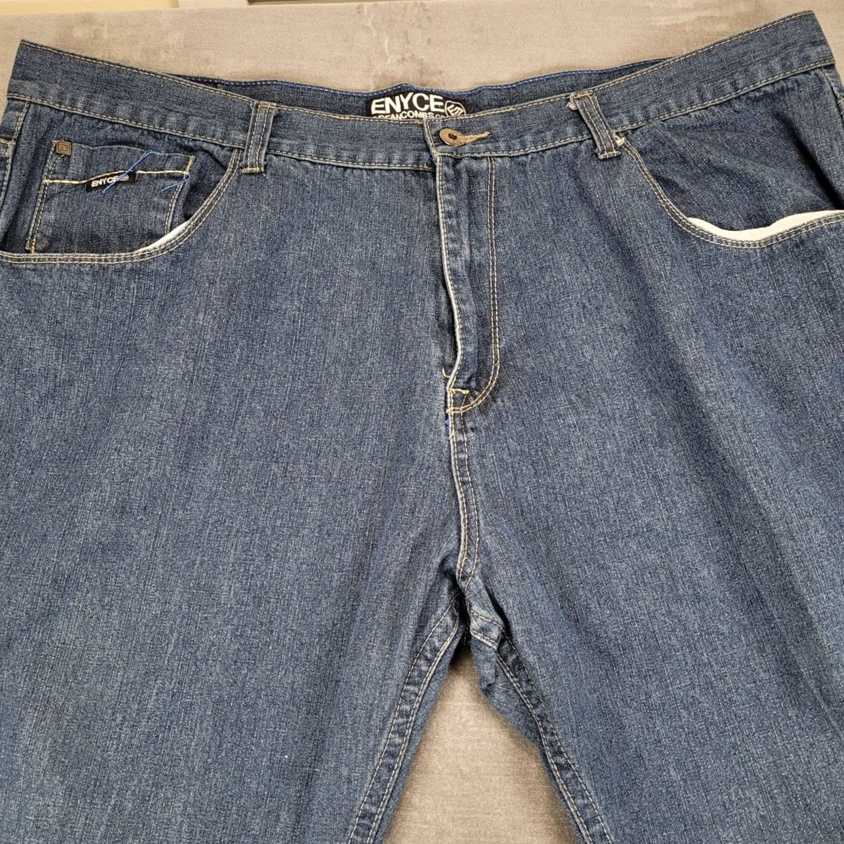 Enyce ENYCE Mens Jeans Size 48 x 30 Blue Relaxed Fit Baggy Hip Hop Skater Denim Size US 32 / EU 48 - 6 Thumbnail
