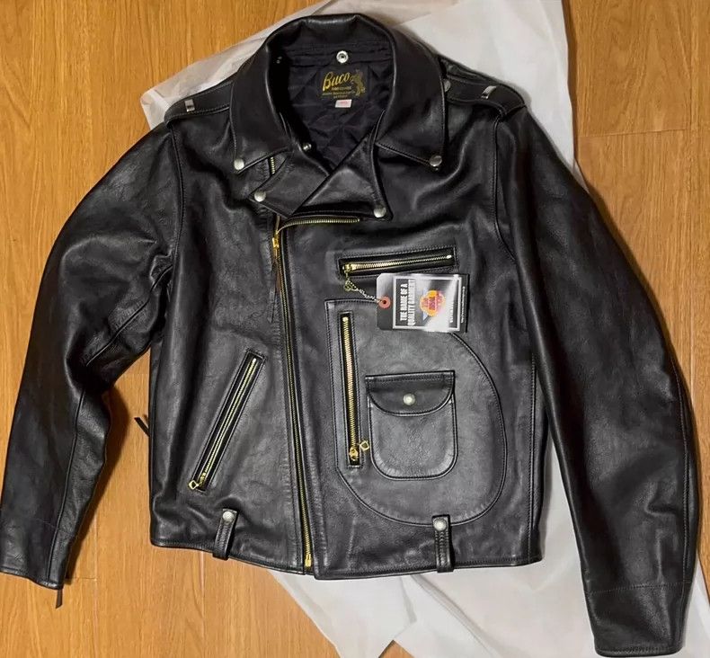 The Real McCoy'sBuco-J24 Cable-stayed Leather Motorcycle Ja