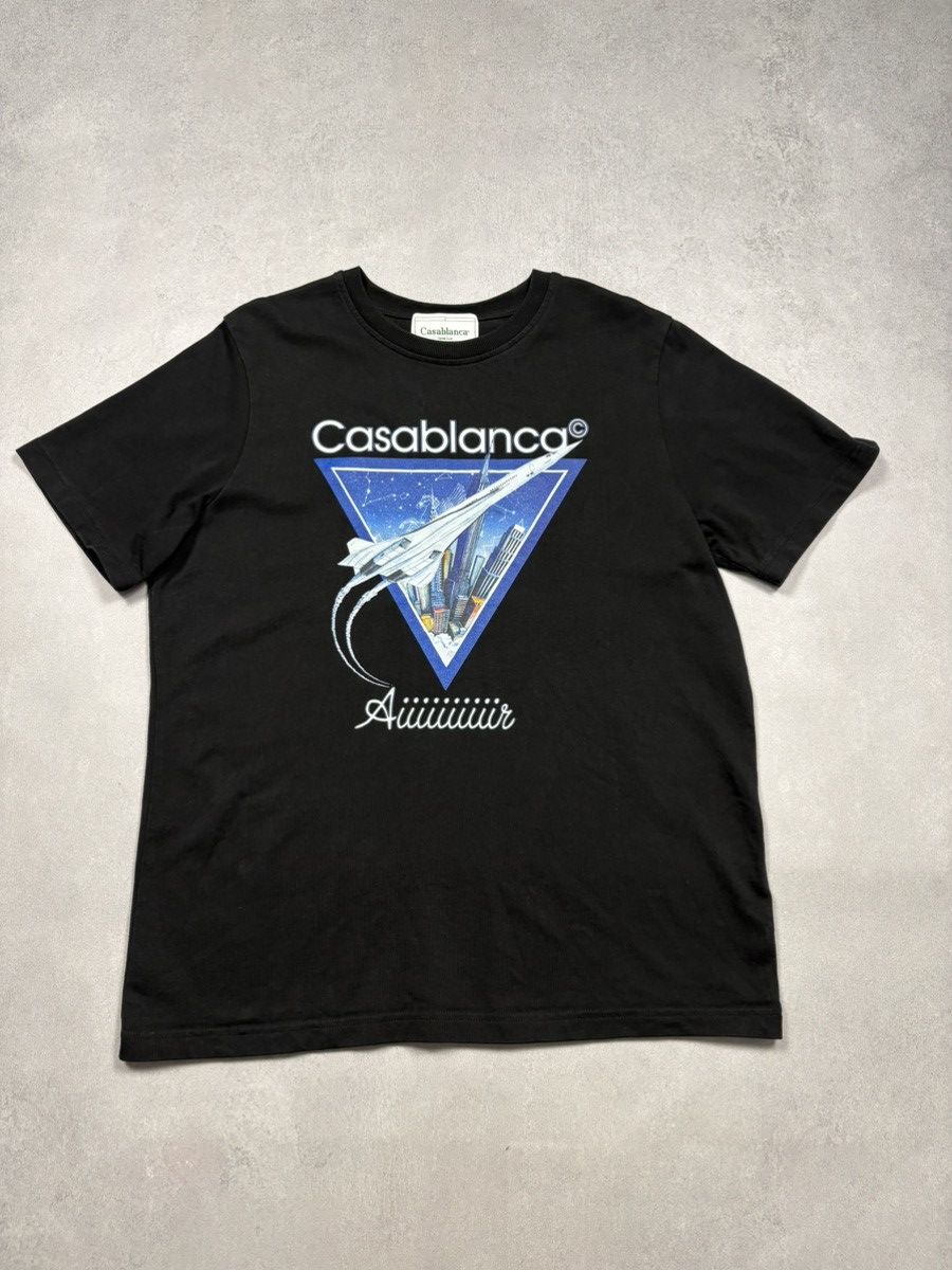 Casablanca Casablanca Air Concorde Graphic T-Shirt Black Size US M / EU 48-50 / 2 - 2 Thumbnail