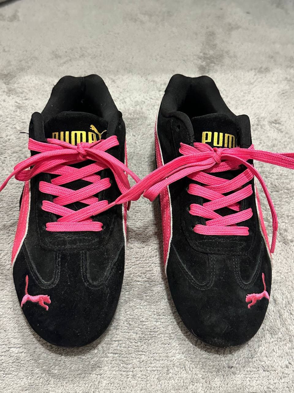 Puma Puma Speedcat OG Black Pink Suede Sneakers Size US 8.5 / EU 41-42 - 4 Thumbnail