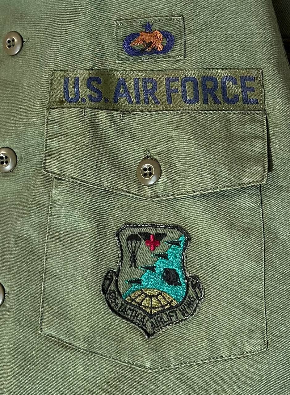 Vintage VINTAGE US ARMY UTILITY SHIRT 1970/80 435th tactical airlift Size US L / EU 52-54 / 3 - 4 Thumbnail