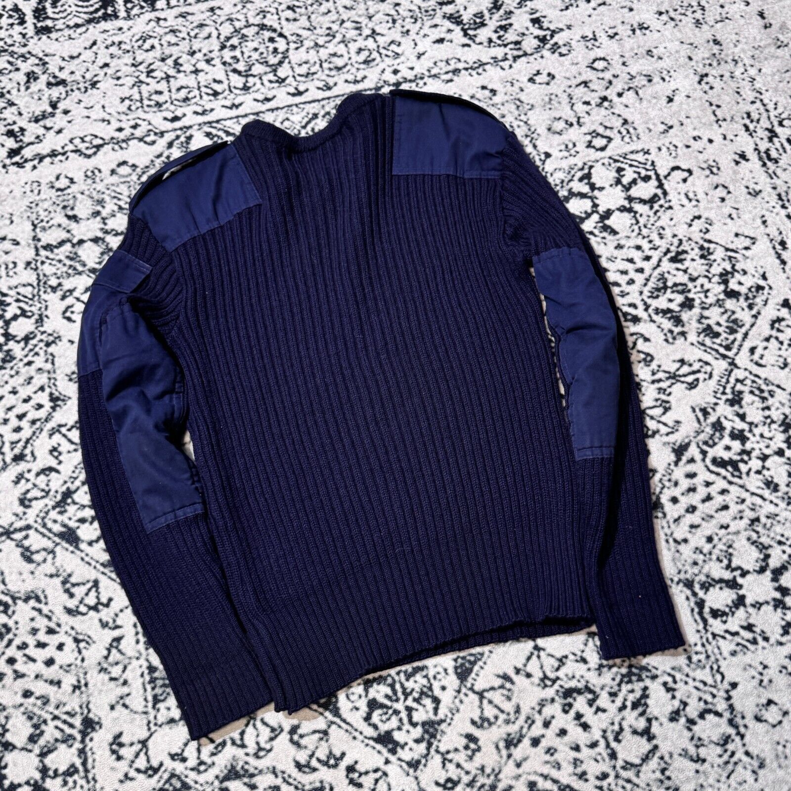Vintage Vintage Blue Navy Wool Sweater Size L Plissed Civil Defence Size US L / EU 52-54 / 3 - 15 Thumbnail