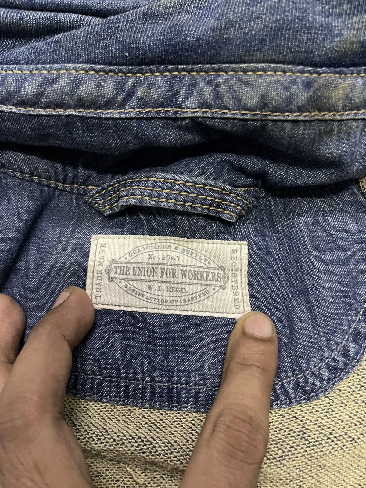 If Six Was Nine 1990s GOA BONO SERIES INDIGO DYED PATINA FADED RARE Size US S / EU 44-46 / 1 - 8 Thumbnail