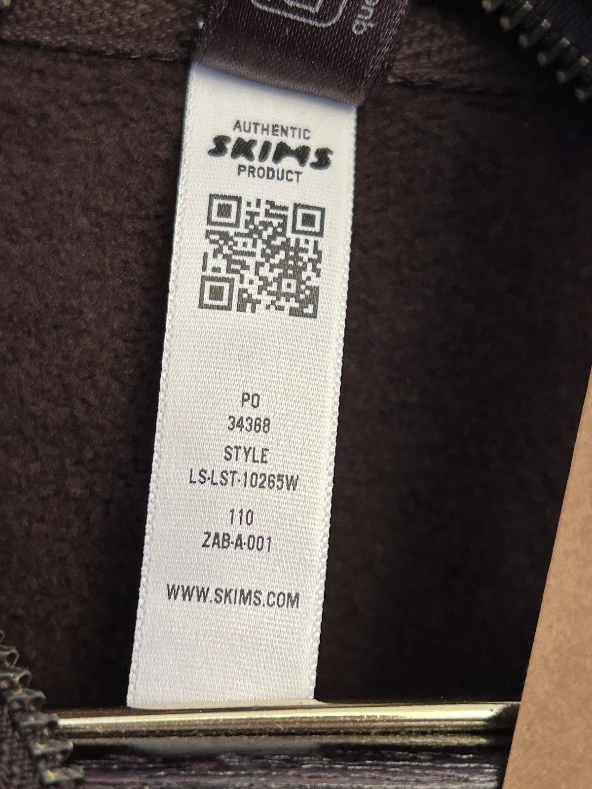 SKIMS SKIMS Oversize Fleece Half Zip Pullover in Espresso small Size S / US 4 / IT 40 - 9 Thumbnail