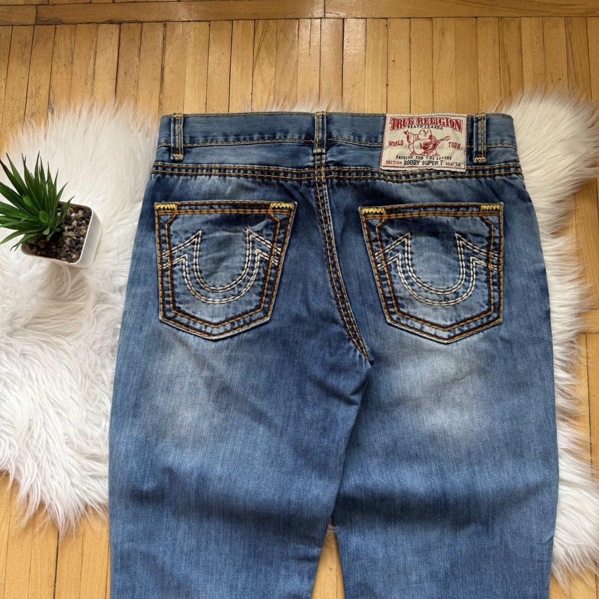 True Religion 📌 Crazy True Religion Billy T Chief Keef style Vintage jeans Size US 36 / EU 52 - 3 Thumbnail