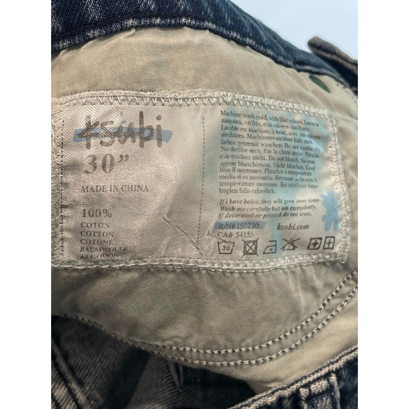 Ksubi Ksubi Knee Ripped Light Wash Jeans Size US 30 / EU 46 - 6 Thumbnail
