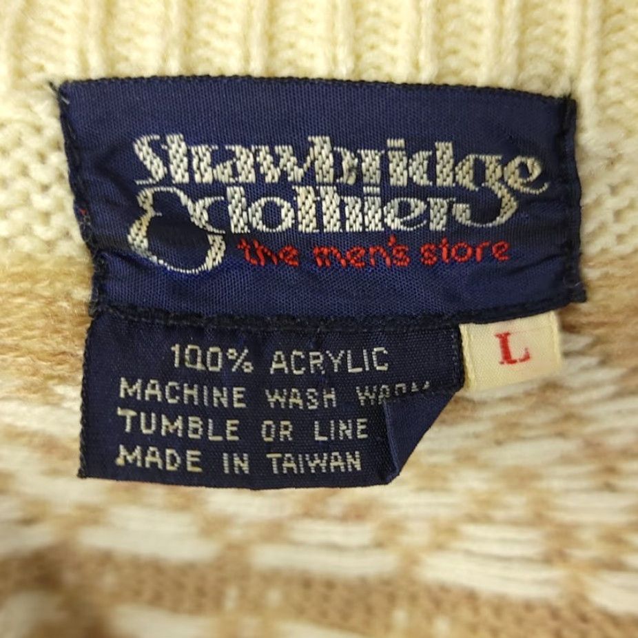 Vintage VINTAGE Reindeer Sweater Mens Size Small 80s Strawbridge & Clothier Fair Isle Christmas Nordic Crewneck Size US S / EU 44-46 / 1 - 5 Thumbnail