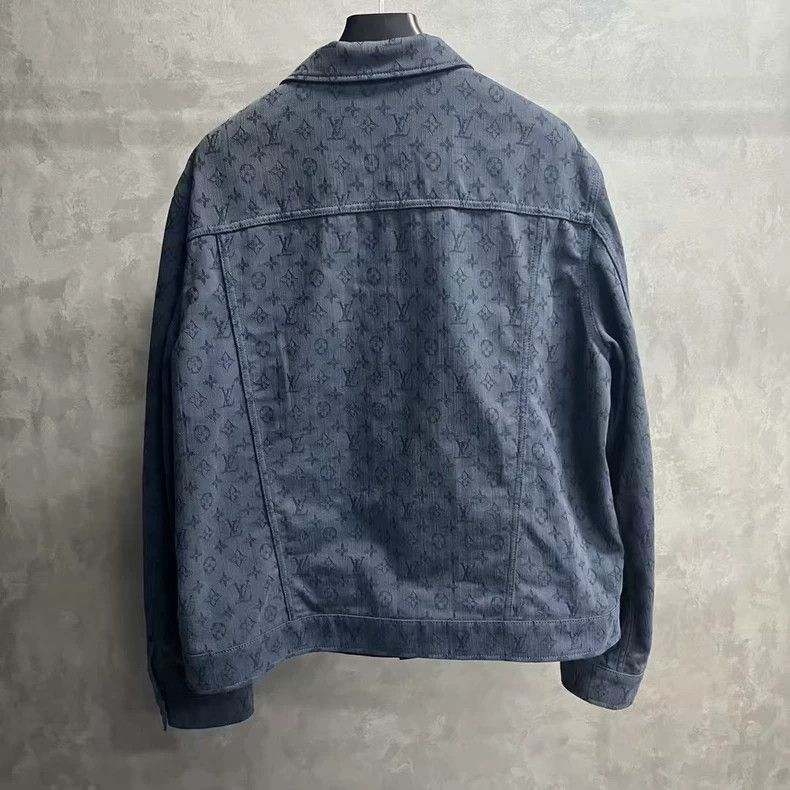 Louis Vuitton Louis Vuitton Blue Logo Full Print Single Breasted Casual Size US XXL / EU 58 / 5 - 5 Thumbnail