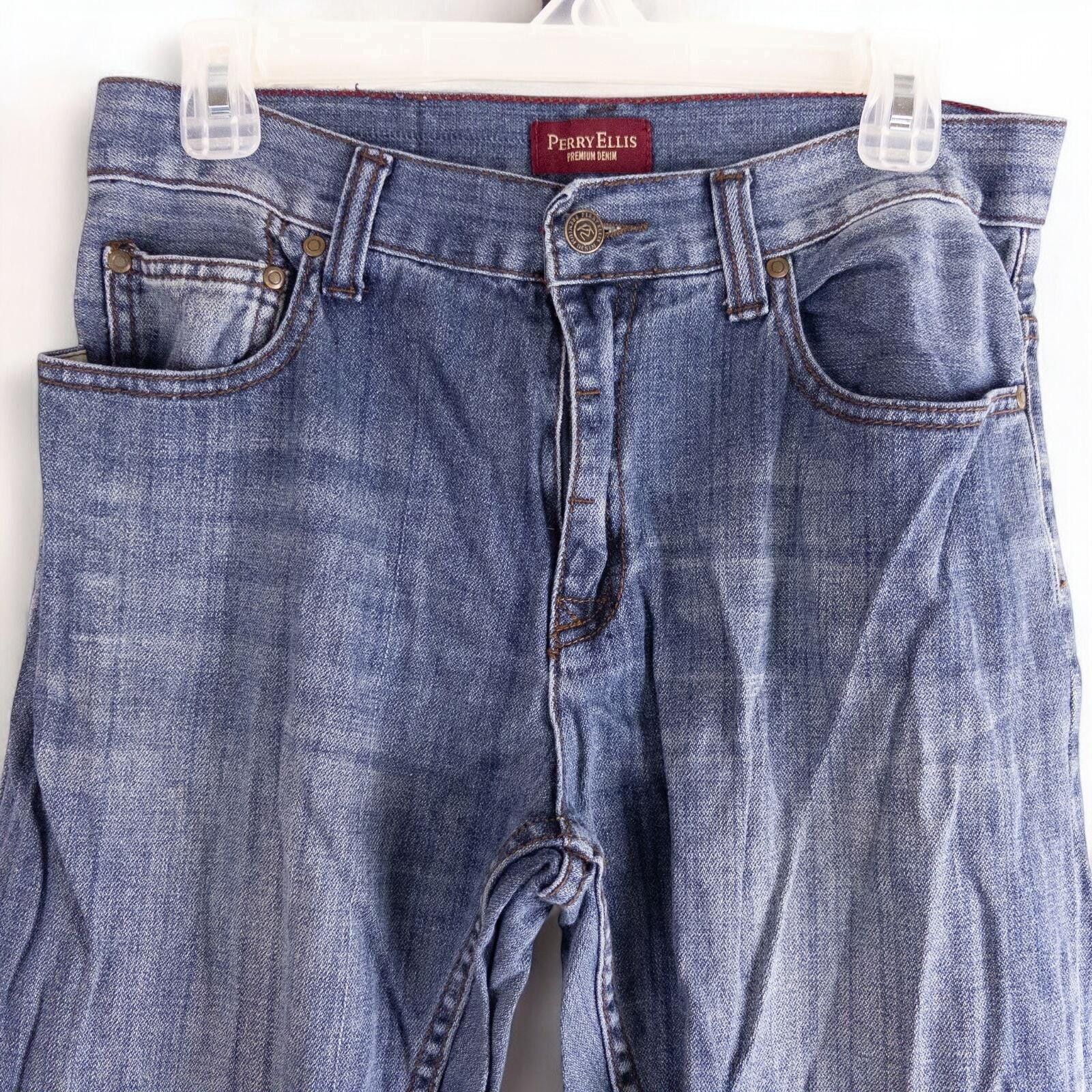 Perry Ellis Perry Ellis Blue Denim Jeans Womens 30 X 30 Size 30" / US 8 / IT 44 - 4 Thumbnail