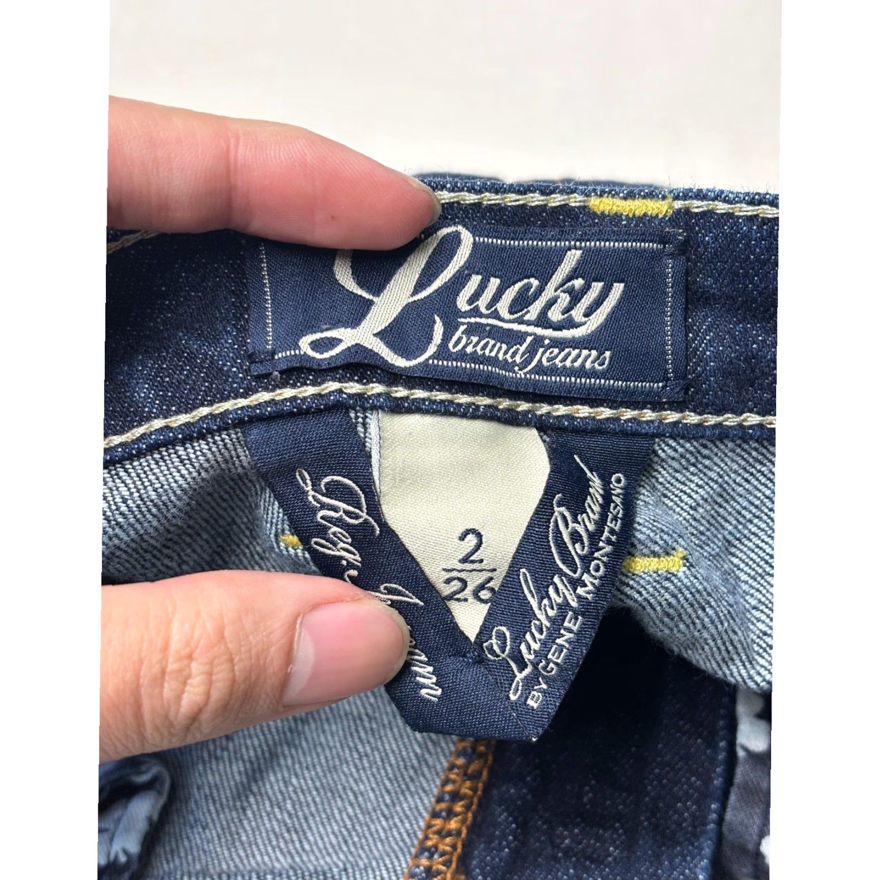 Lucky Brand Lucky Brand Classic Rider Jeans Bootcut Women 26 30 Inseam 31 Dark Wash Denim 5-Pocket Logo Patch Tie Breaker Size 26" / US 2 / IT 38 - 5 Thumbnail
