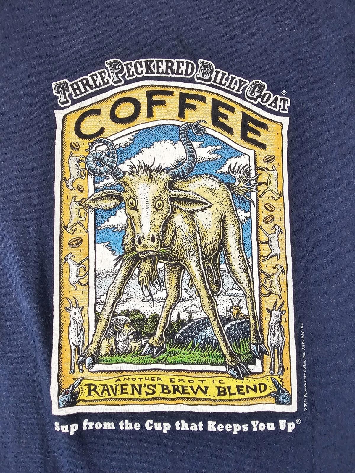 Gildan Ray Troll 3 Peckered Billy Goat t-shirt 2XL ravenbrew Coffee Size US XXL / EU 58 / 5 - 2 Thumbnail