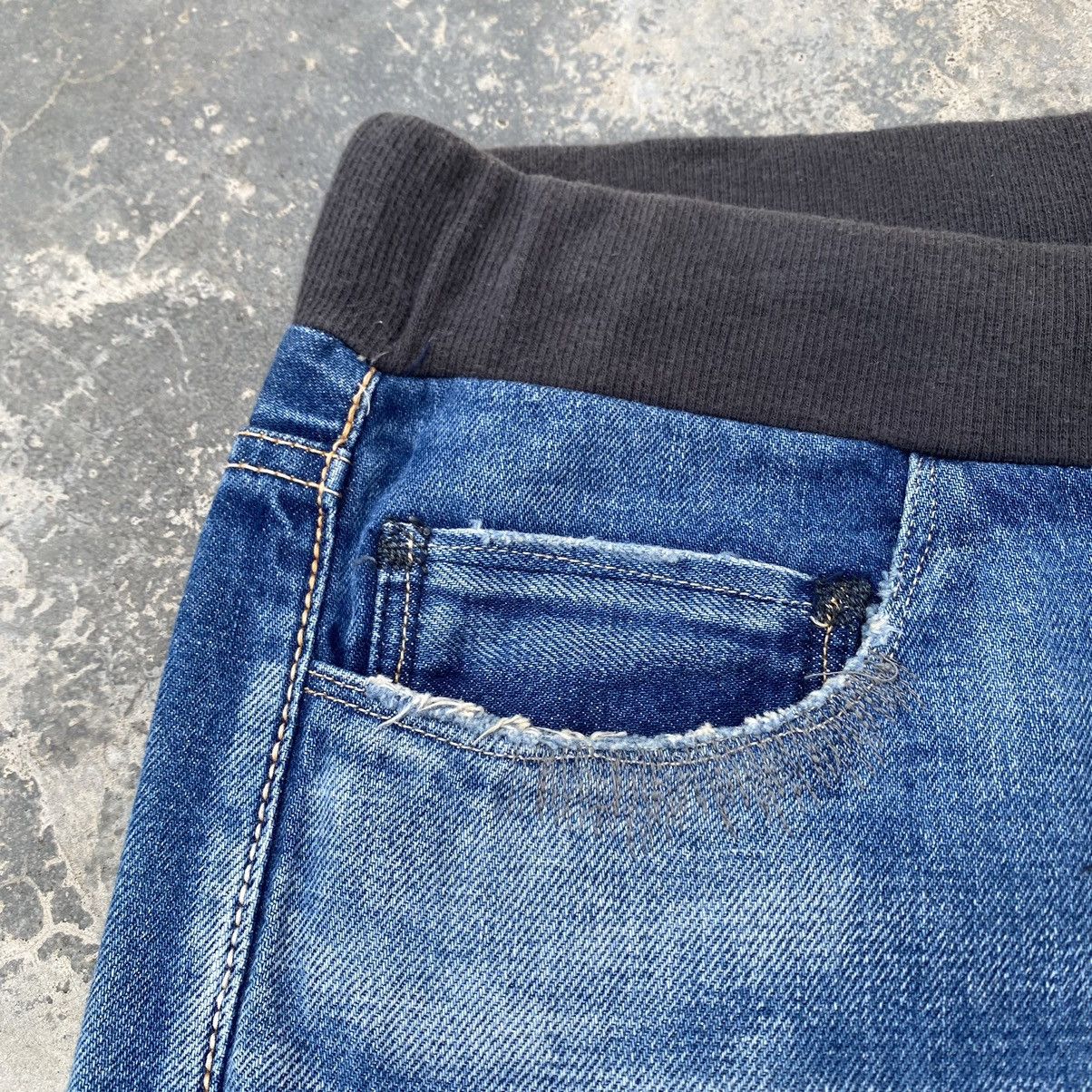 Japanese Brand KURO Hybrid Selvedge Repaired Jeans VISVIM KAPITAL STYLE Size US 29 - 7 Thumbnail