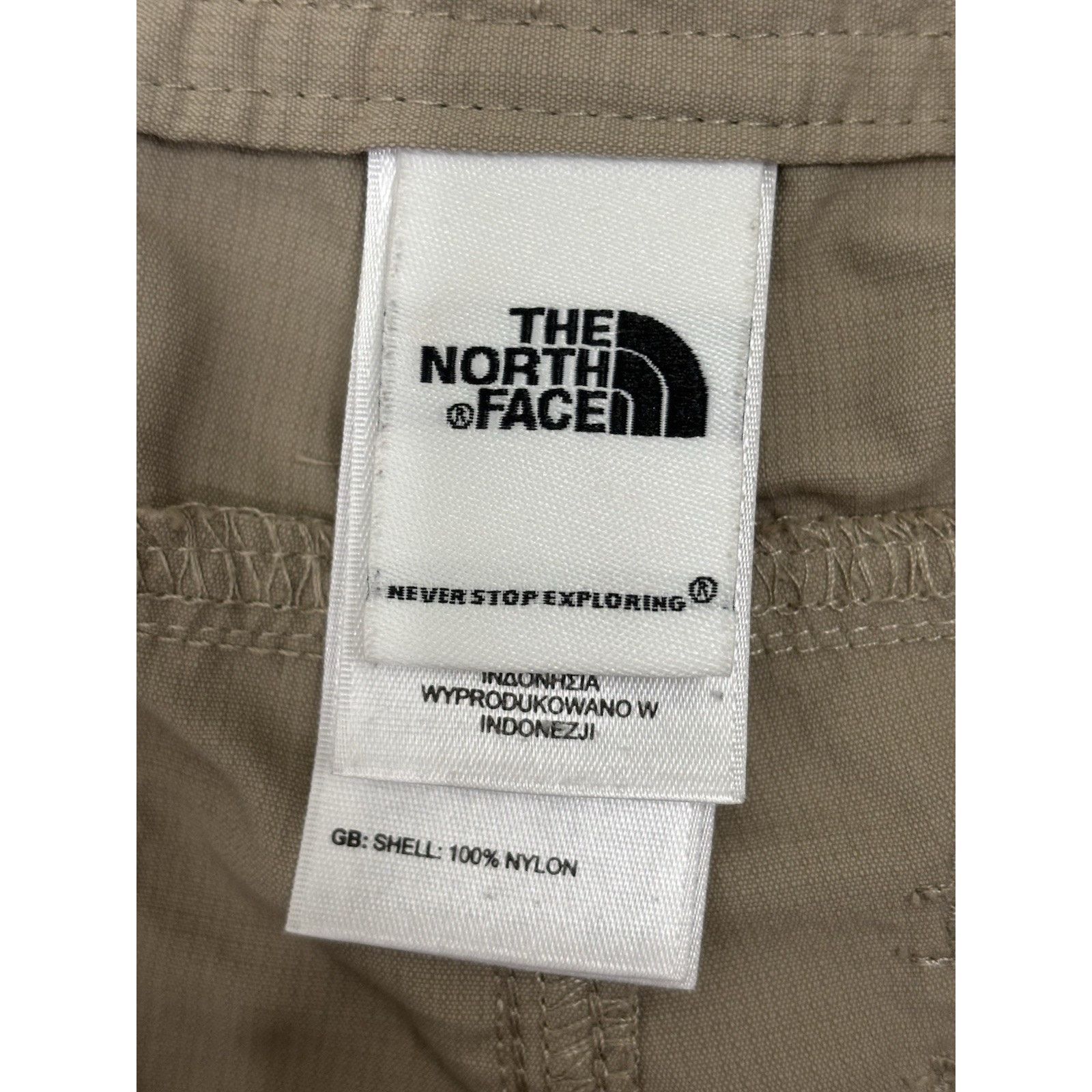 The North Face The North Face Women Tan Khaki Hiking Nylon Pants Cuff Sz 8 Size 30" / US 8 / IT 44 - 3 Thumbnail