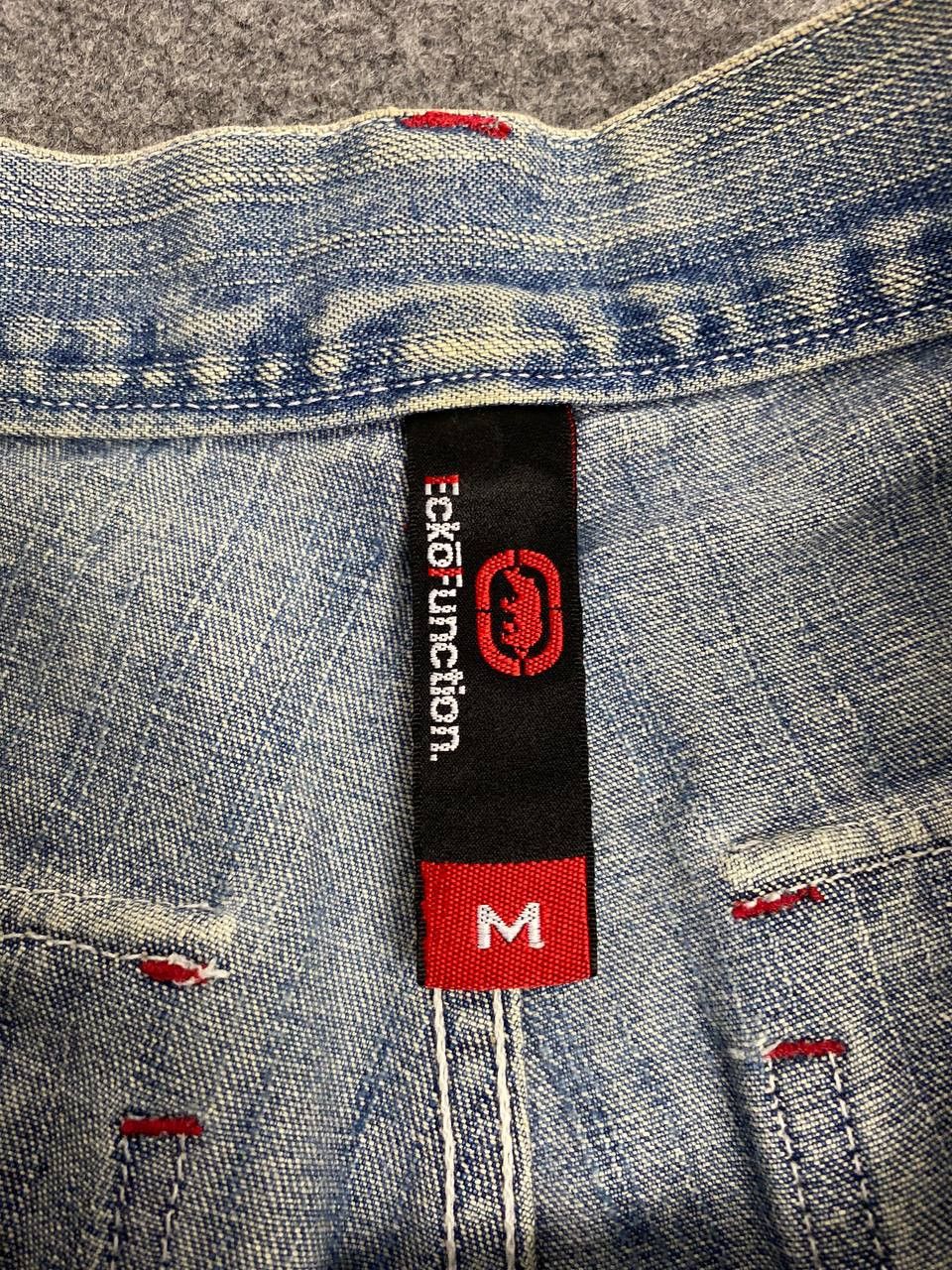 Ecko Unltd. vintage 90s ecko function baggy cargo denim nice design Size US 31 - 14 Thumbnail