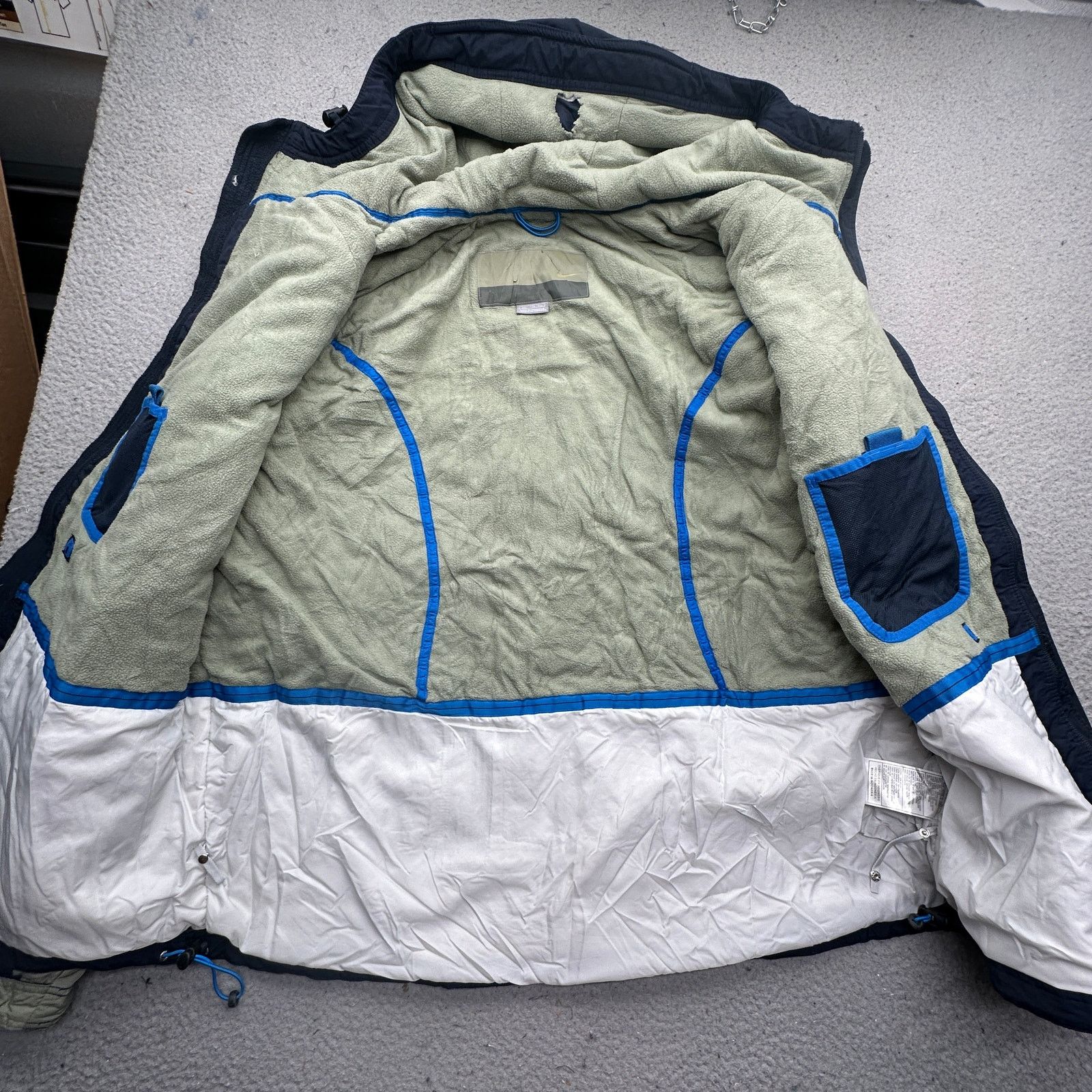Nike Vintage Nike Fleece Lined Nylon Heavy Jacket Mens XXL Size US XXL / EU 58 / 5 - 11 Thumbnail