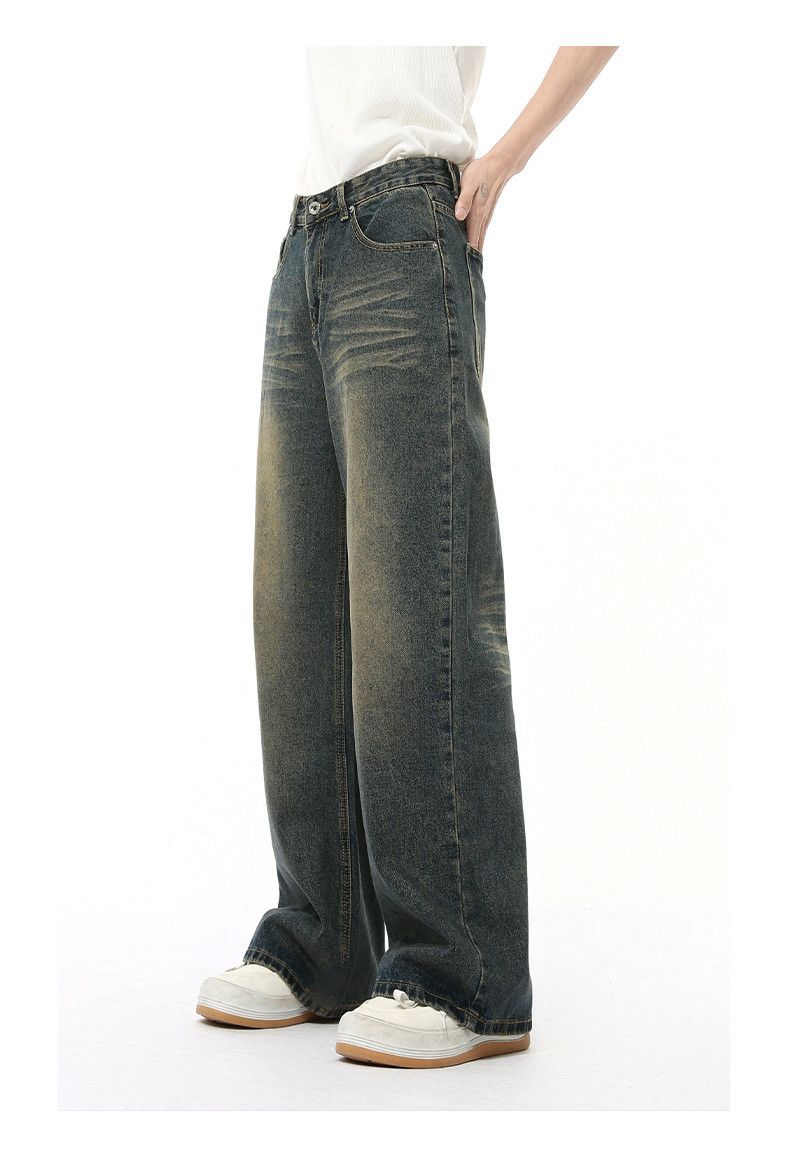 Japanese Brand × Jean American street retro distressed straight loose jeans Size US 32 / EU 48 - 3 Thumbnail