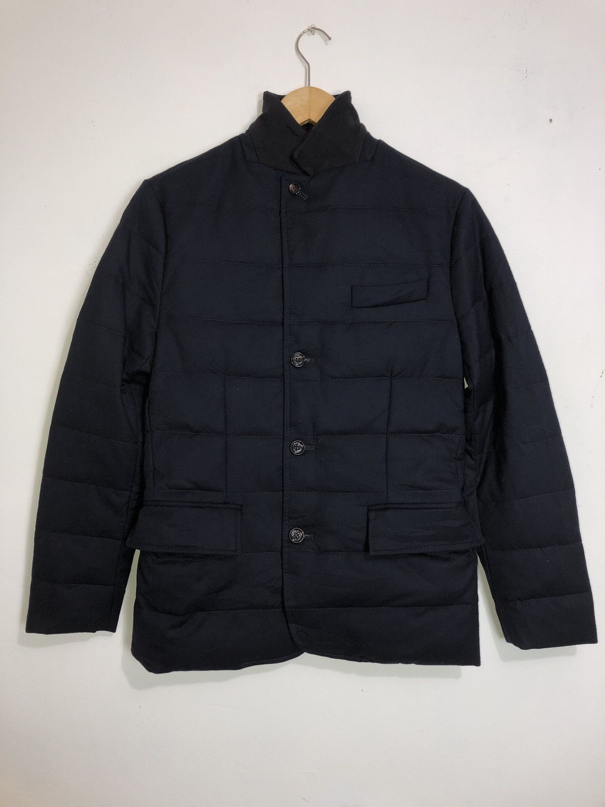 image of Moncler Rodin Giubbotto Rodin Jacket in Navy, Men's (Size Small)