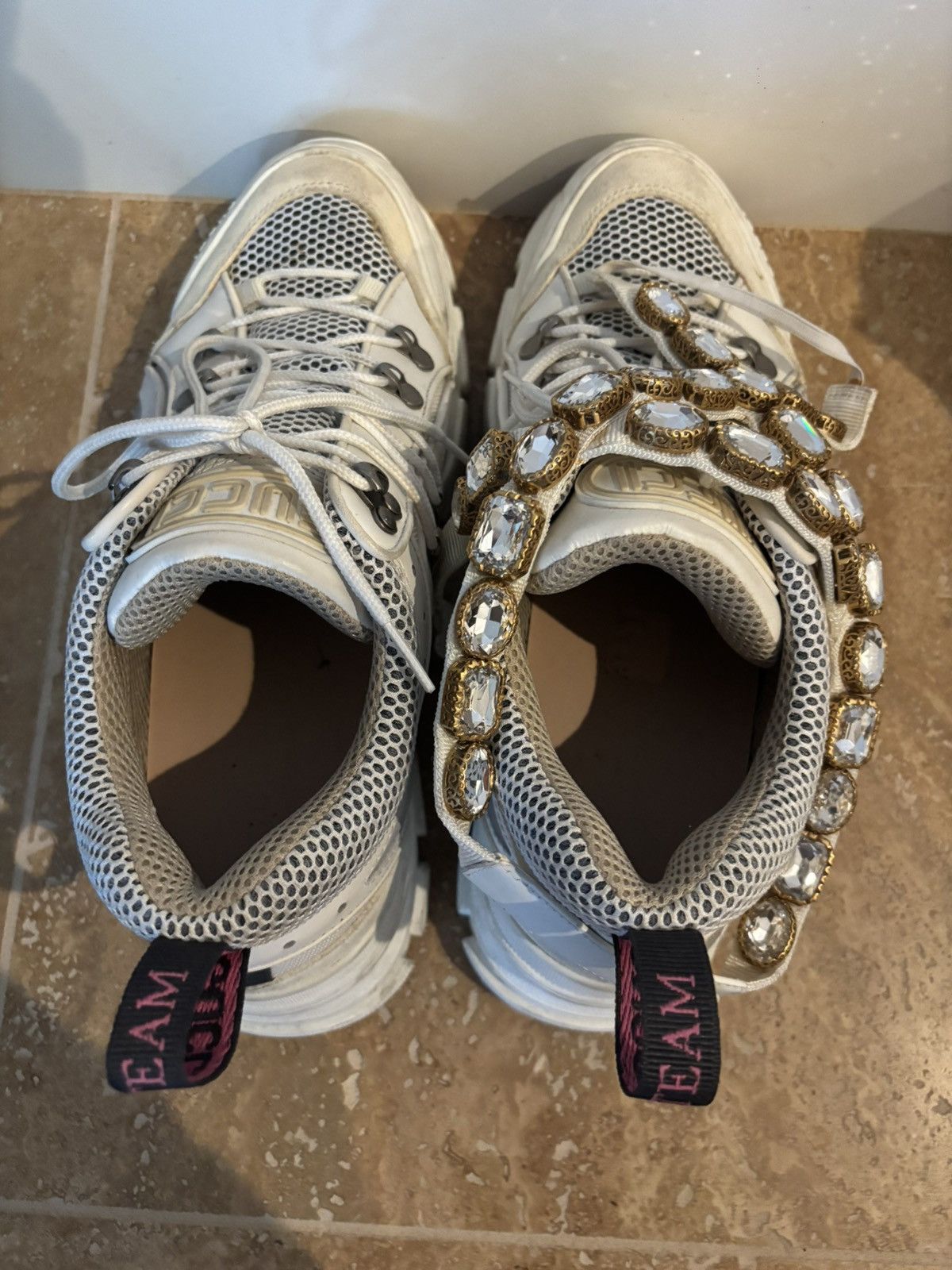Gucci Gucci crystal-embellished sneakers Size US 9.5 / EU 42-43 - 6 Thumbnail