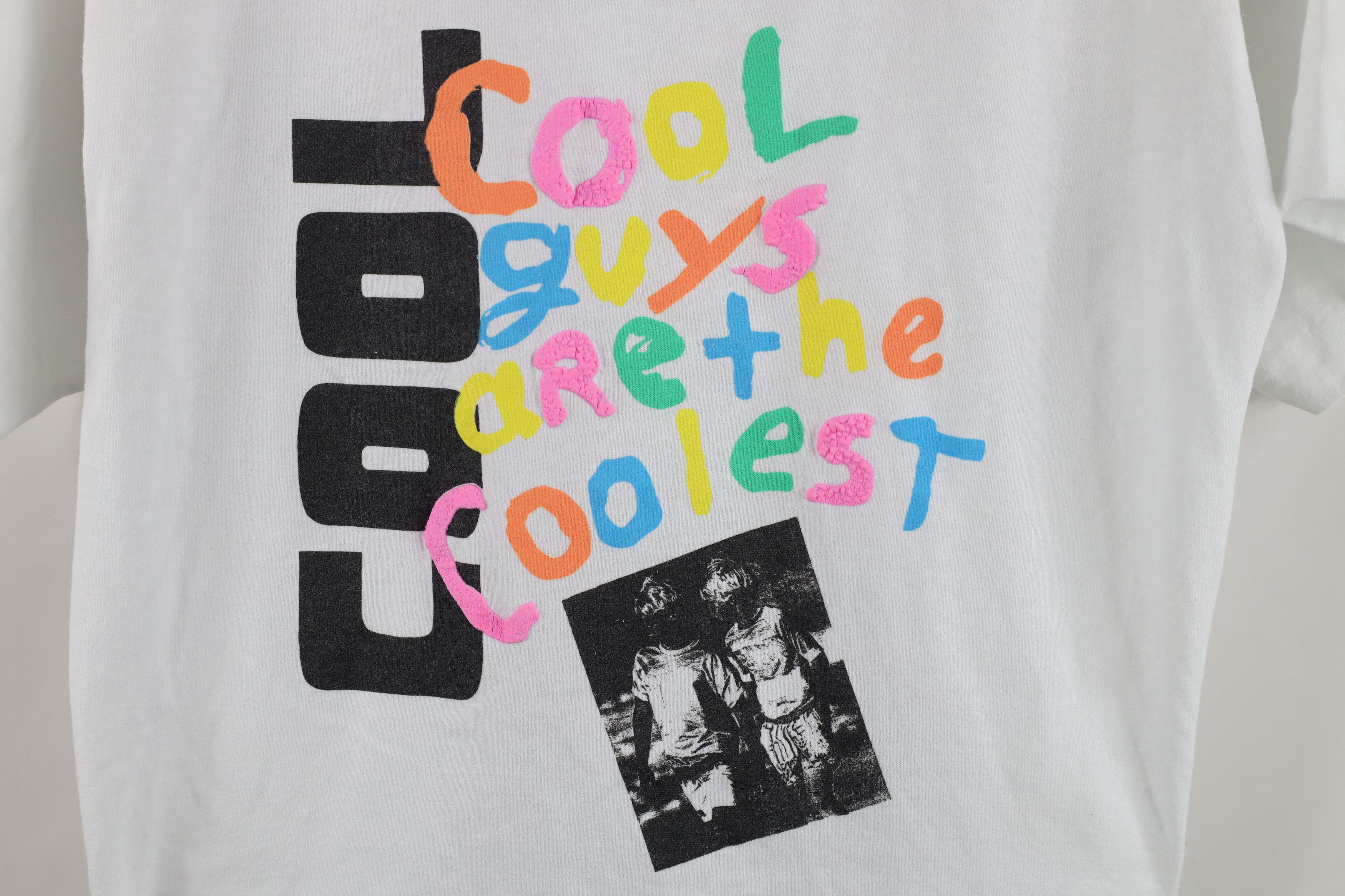 Vintage Vintage 90s Streetwear Cool Guys Are the Coolest T-Shirt Size S / US 4 / IT 40 - 4 Thumbnail