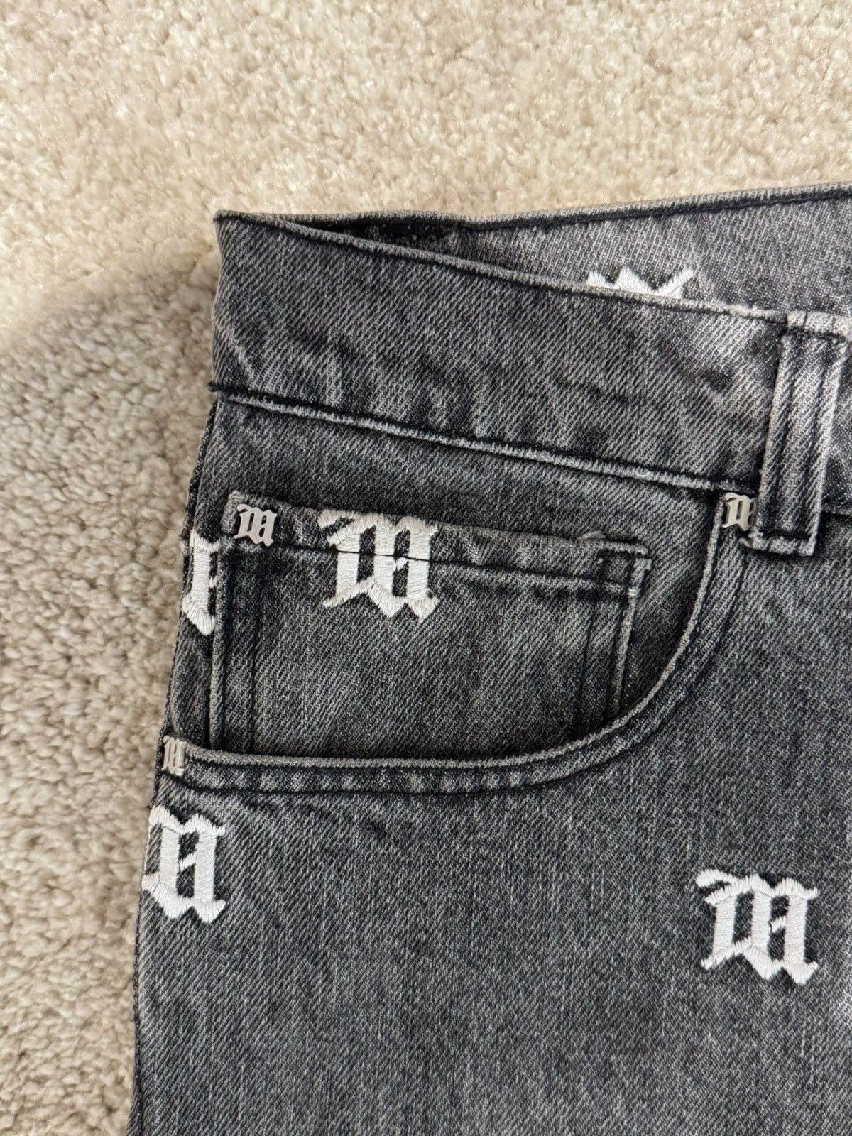 Misbhv Misbhv Logo Jeans Size US 33 - 6 Thumbnail