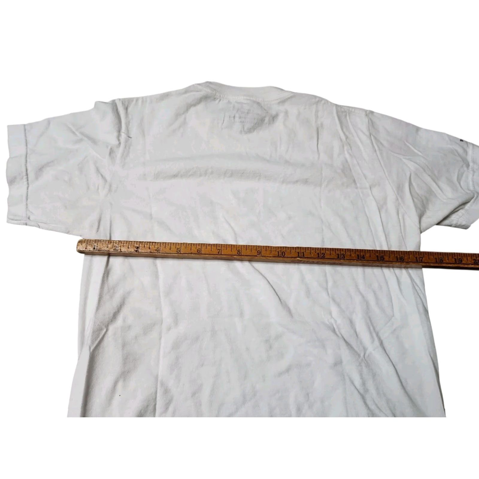 Vintage VINTAGE Parkhoppers Women's S White Distressed Halloween Coffee T-Shirt Size S / US 4 / IT 40 - 4 Thumbnail
