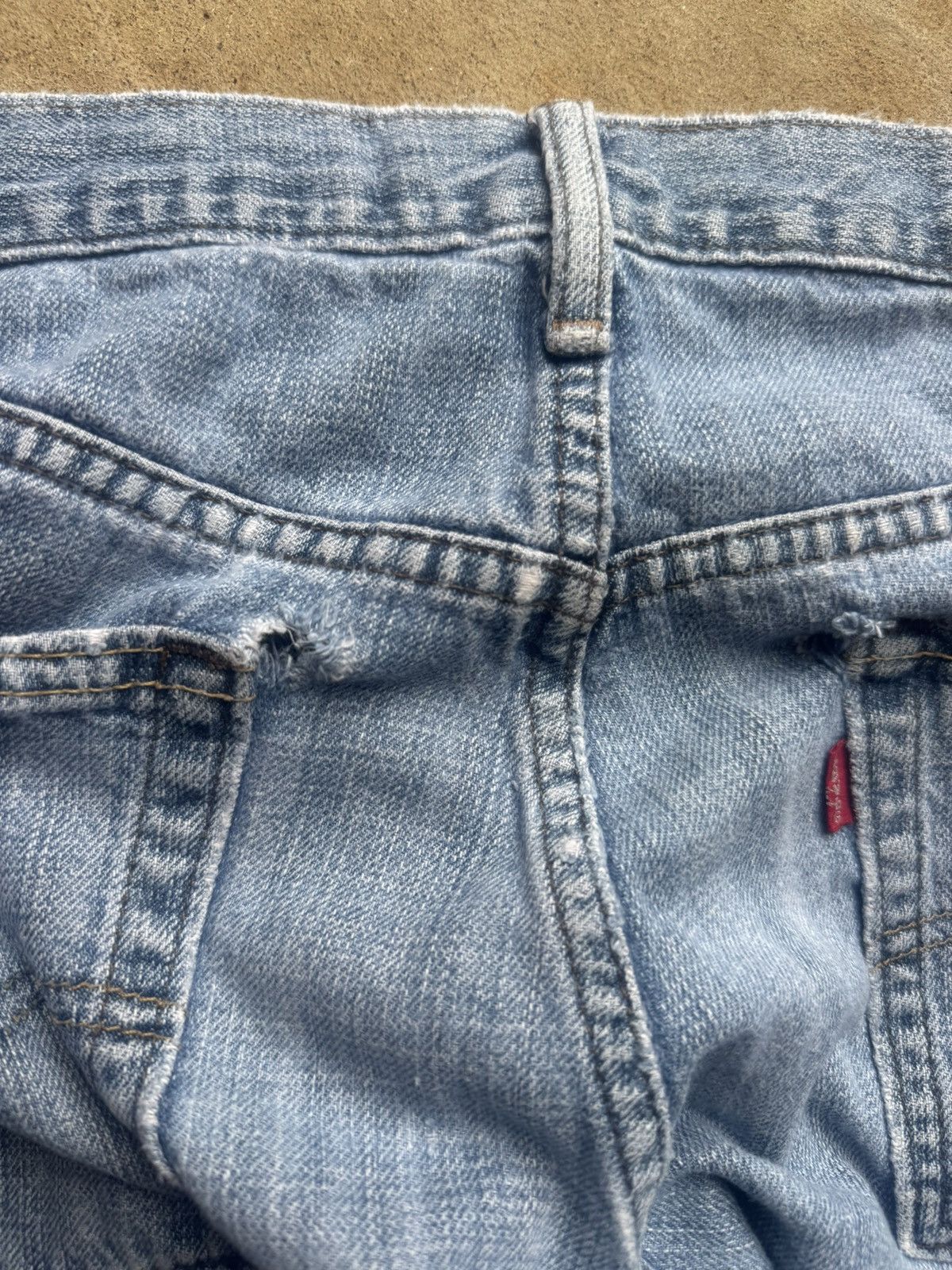 Levi's Vintage Clothing Distressed Levis 514 baby blue jeans. Size US 32 / EU 48 - 6 Thumbnail