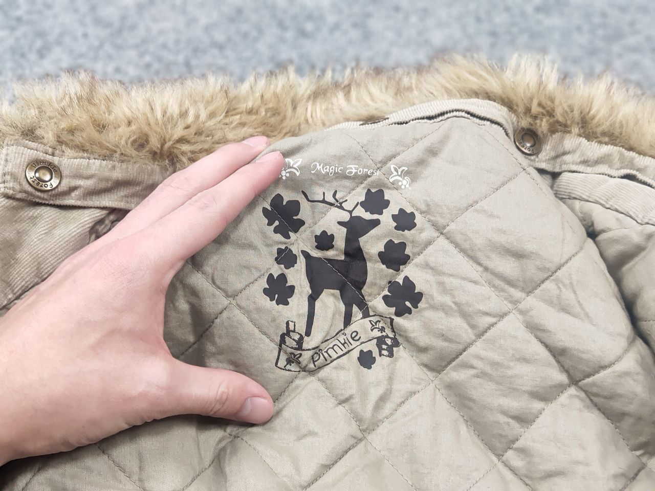 If Six Was Nine Vintage Y2K LGB if six was nine style Cargo pocke Fur Jacket Size M / US 6-8 / IT 42-44 - 19 Thumbnail