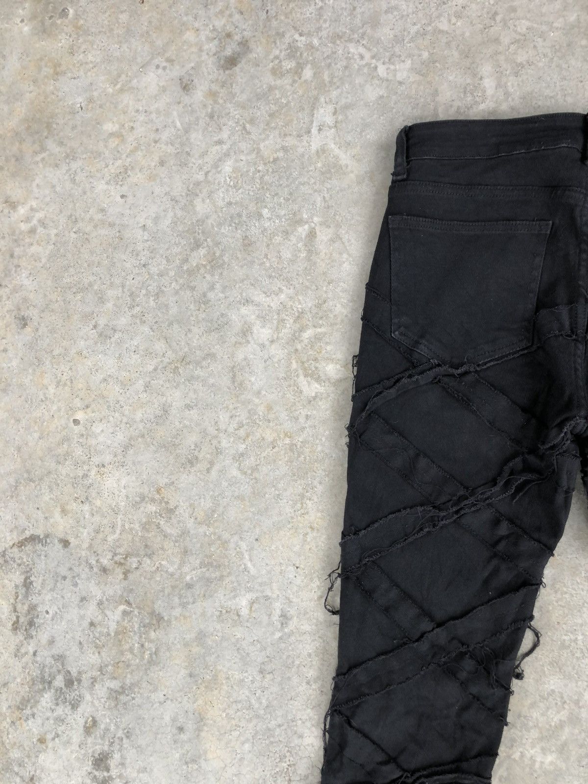 If Six Was Nine Japanese Waimea Flared Jean Distressed Denim Rick Owen Style Size US 30 / EU 46 - 9 Thumbnail