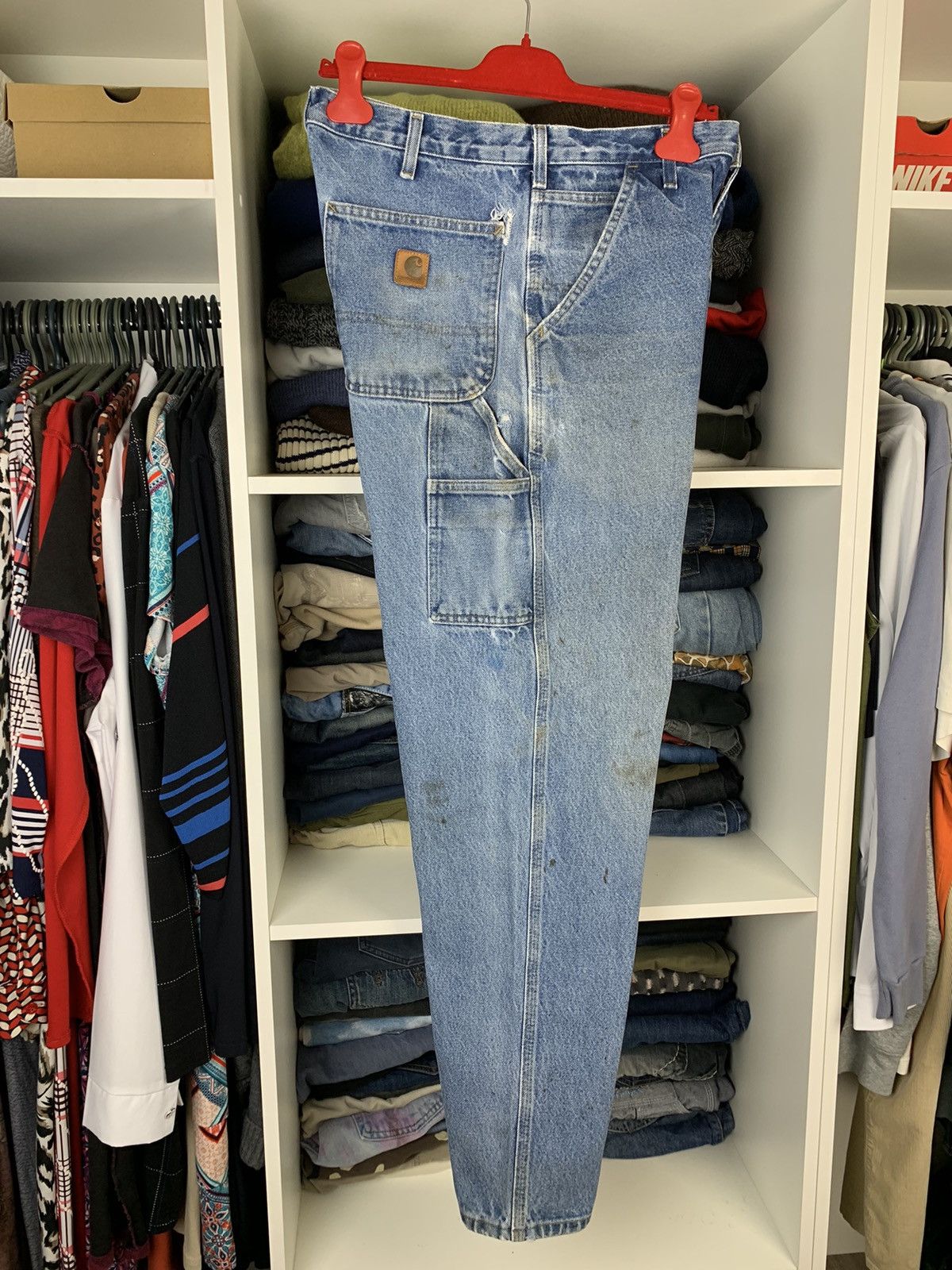 Carhartt × Vintage Vintage Carhartt Distressed Denim Thrashed Jeans Size US 32 / EU 48 - 24 Thumbnail