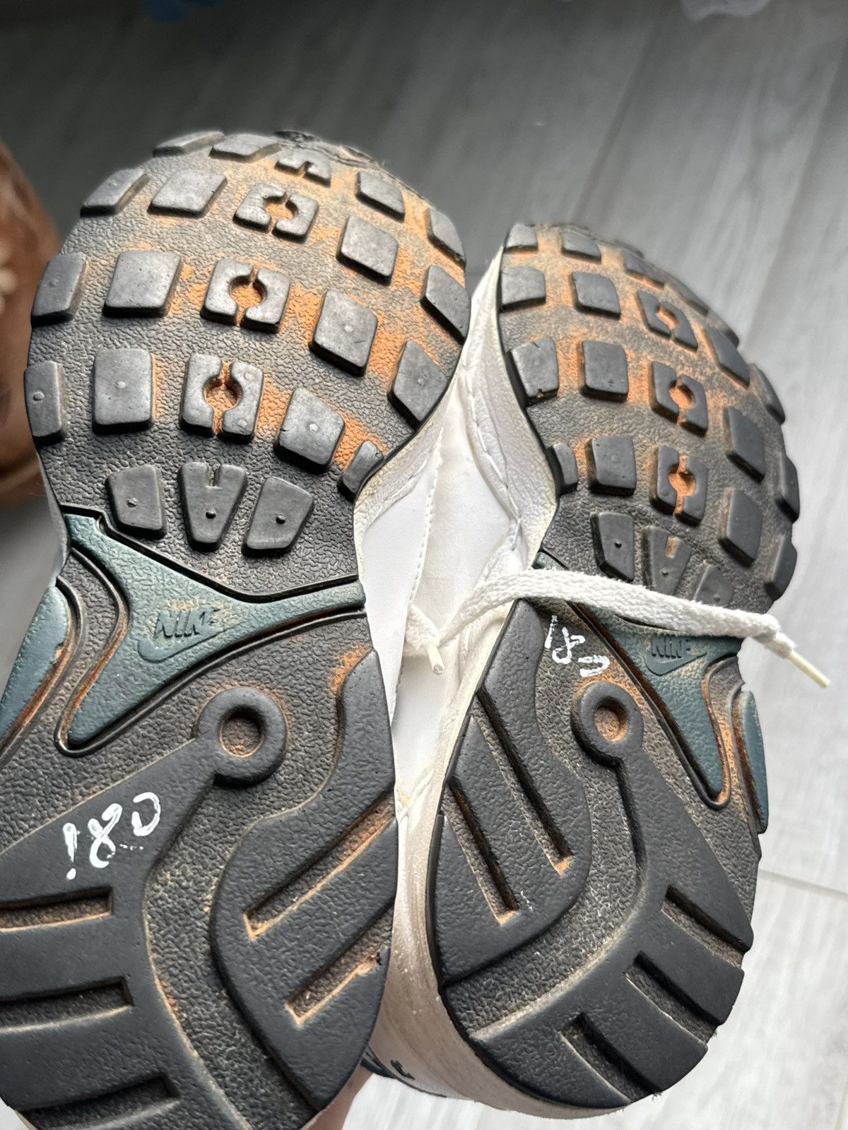 Nike × Vintage Nike Air Icarus 92 White Navy Teal Retro Running sneakers Size US 8.5 / EU 41-42 - 5 Thumbnail