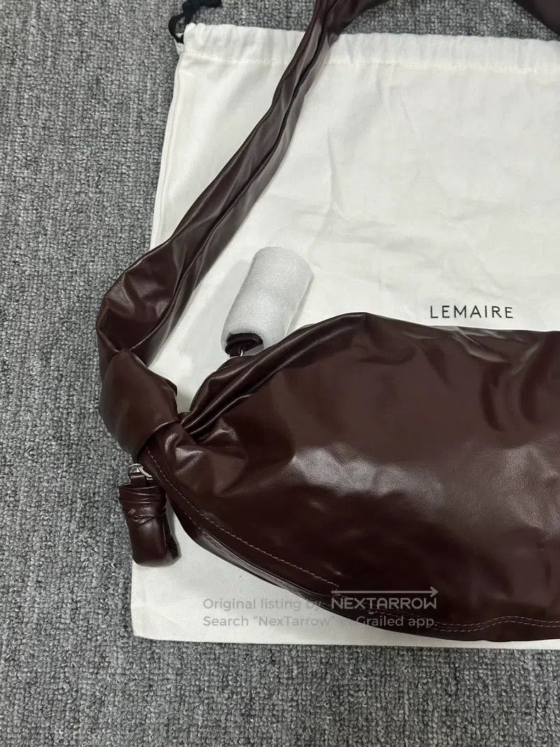 Lemaire LEMAIRE Small Paper Leather Horn Bag Size ONE SIZE - 2 Thumbnail