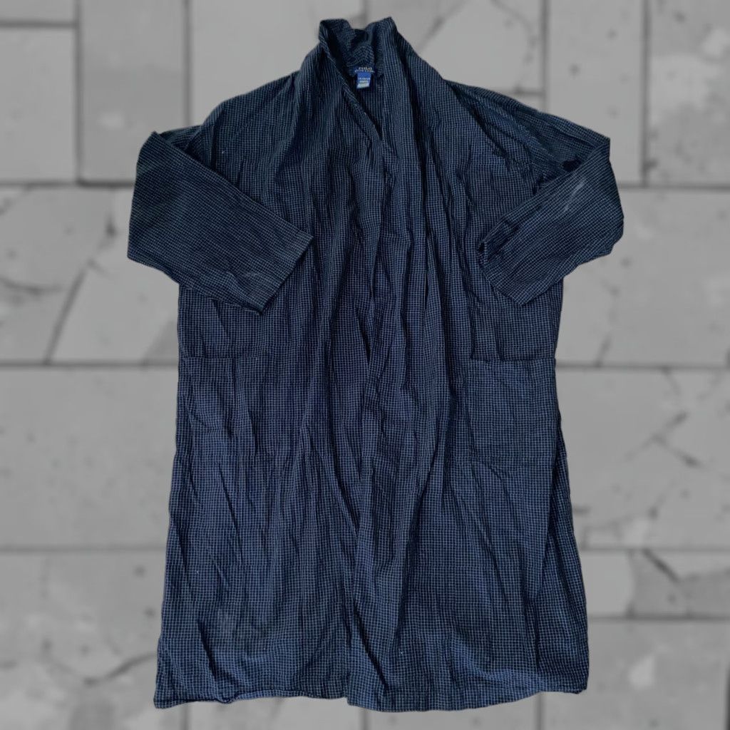 Polo Ralph Lauren Polo Ralph Lauren Robe Check Black Mens L/XL Bath 100% Cotton Long Sleeve Winter Size US L / EU 52-54 / 3 - 1 Thumbnail