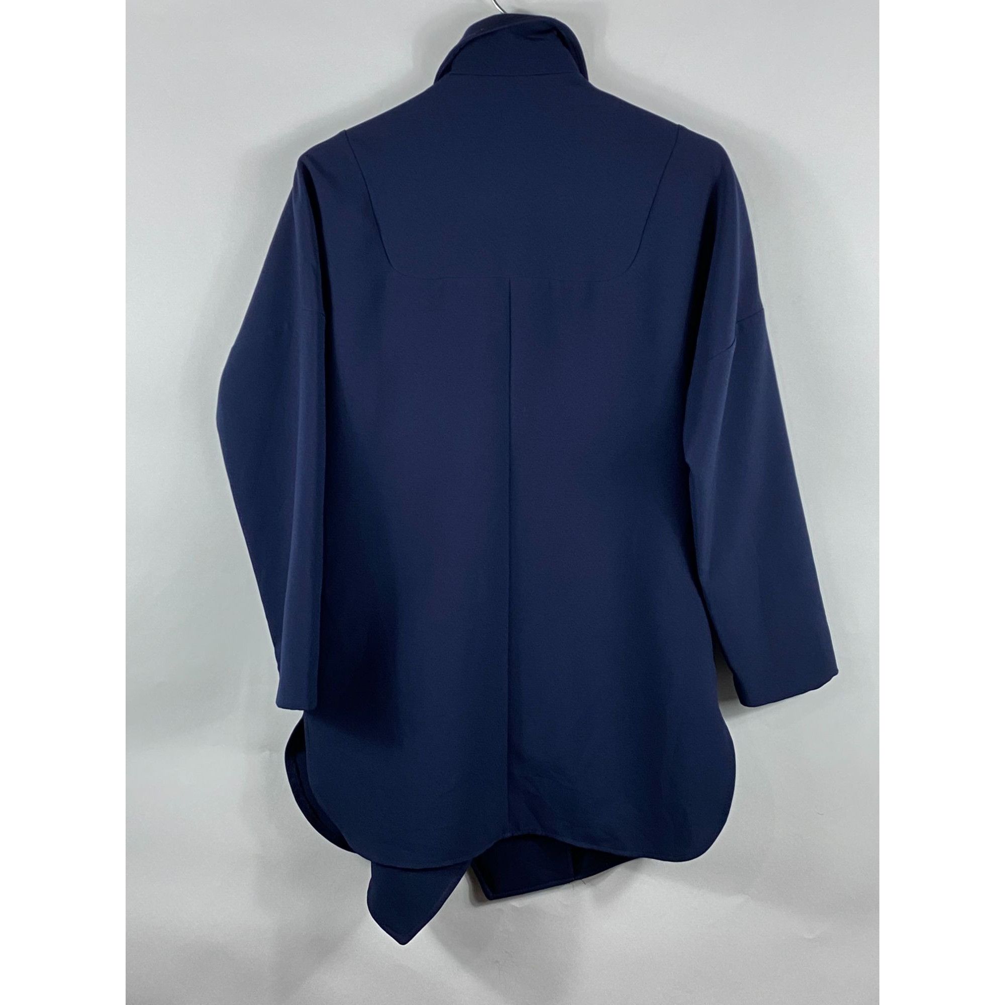 Zara Zara Trafaluc Lined 2-Button Pocket Coat Navy Blue Size Medi Size M / US 6-8 / IT 42-44 - 2 Thumbnail