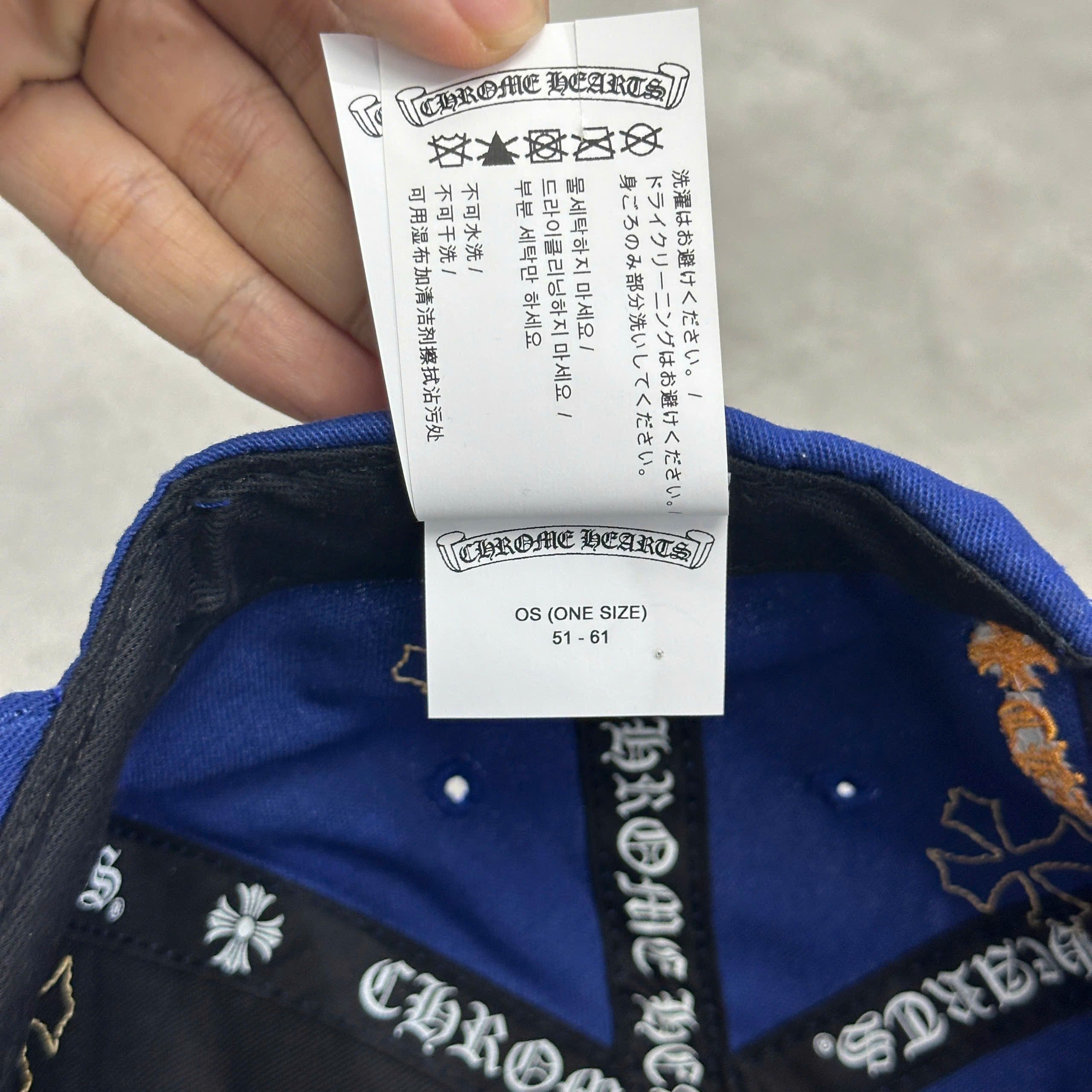 Chrome Hearts CHROME HEARTS Baseball Cap Cotton BLUE/ORANGE Size ONE SIZE - 9 Thumbnail