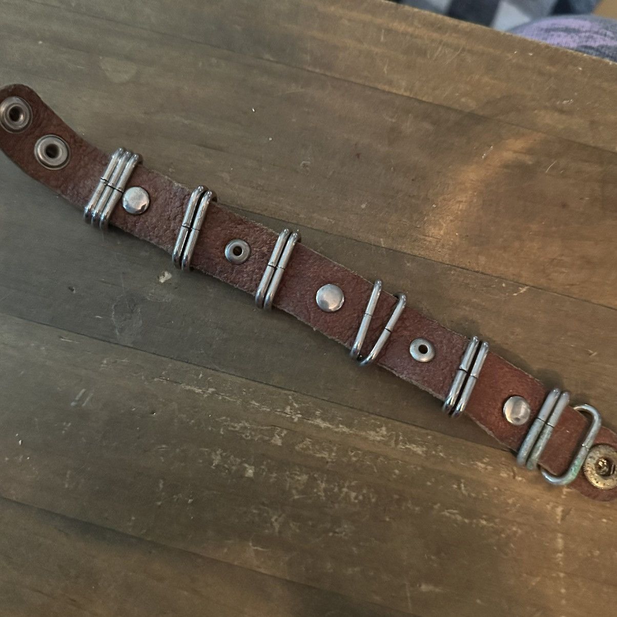 Other Jeweled leather snap bracelet Size ONE SIZE - 5 Thumbnail