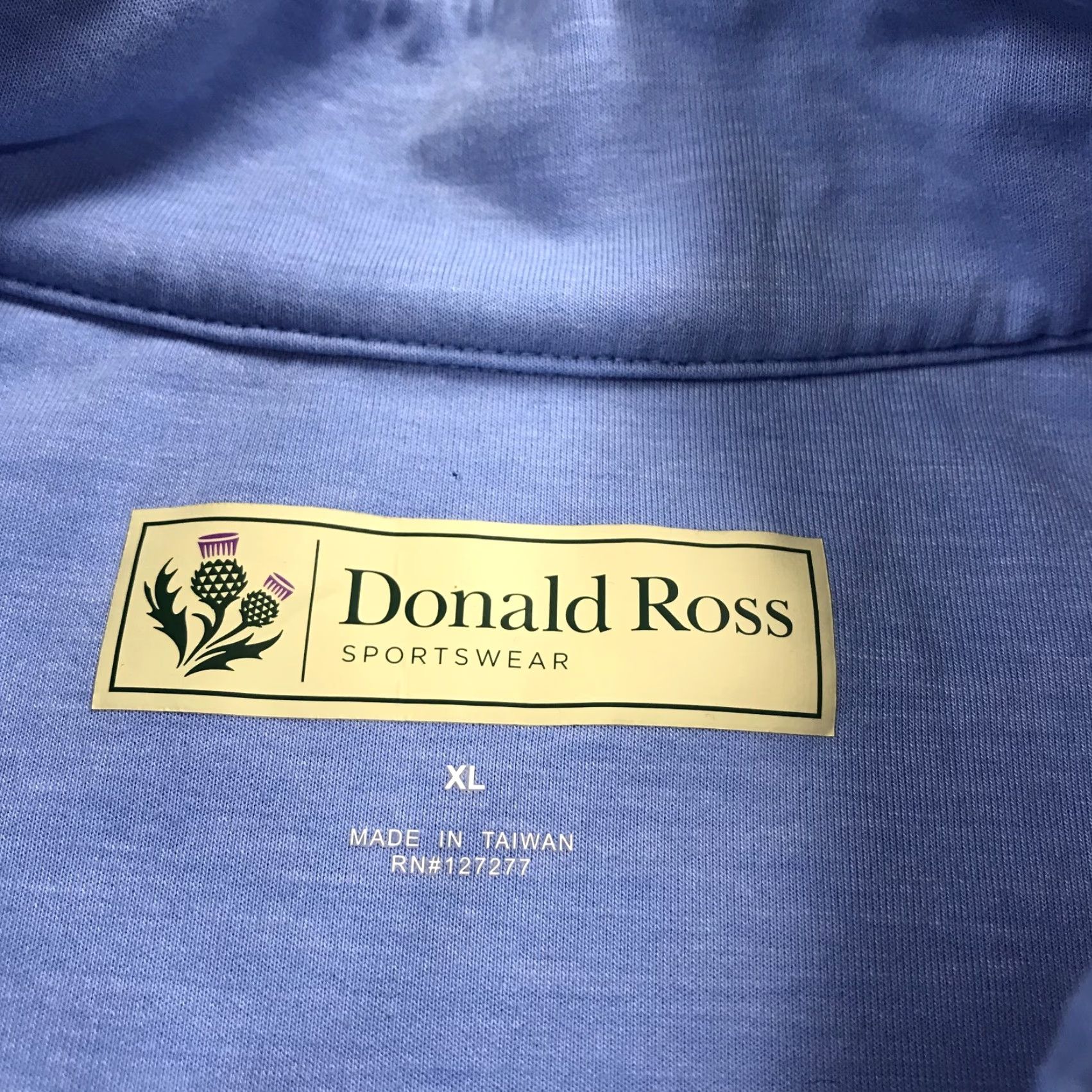 Vintage VINTAGE Donald Ross Pebble Beach Golf Jacket Mens XL Blue 1/4 Zip Pullover Size US XL / EU 56 / 4 - 6 Thumbnail