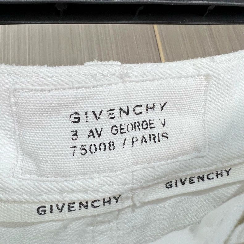 Givenchy Givenchy Givenchy White Distressed Jeans Size 38 -2507 Size 37" - 6 Thumbnail