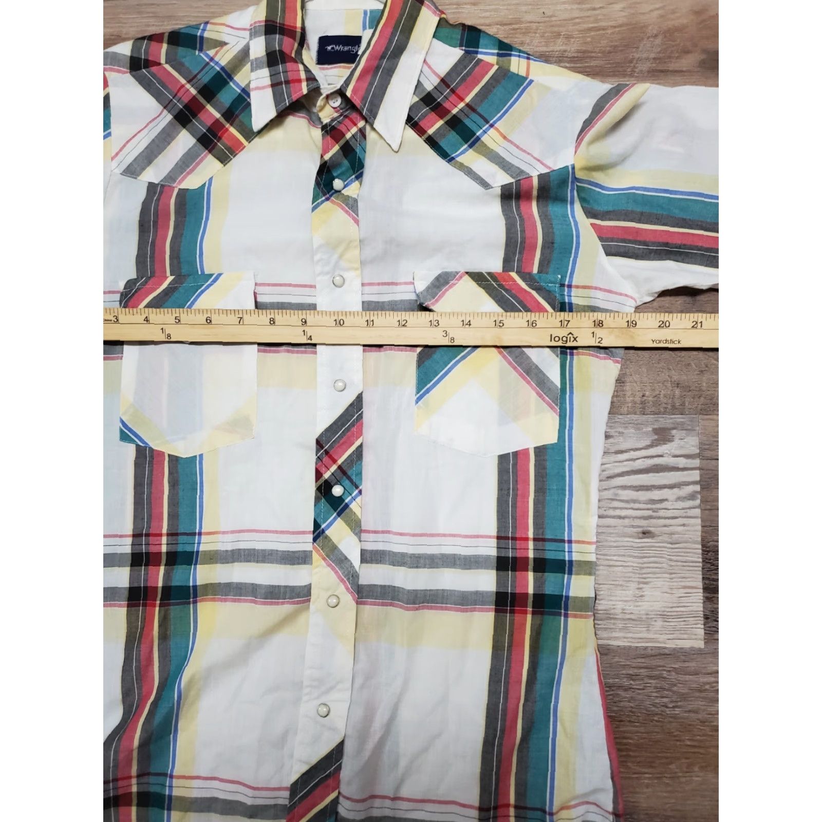 Wrangler VINTAGE Wrangler Western Shirt Men’s Small Short Sleeve Pearl Snap Pockets Size US S / EU 44-46 / 1 - 6 Thumbnail
