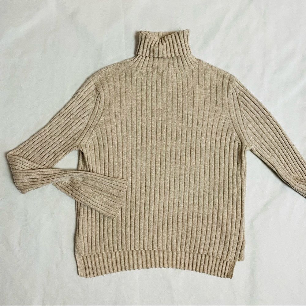 Other Purecashmere NYC Turtleneck Rib Sweater Oatmeal Cashmere Si Size S / US 4 / IT 40 - 6 Thumbnail