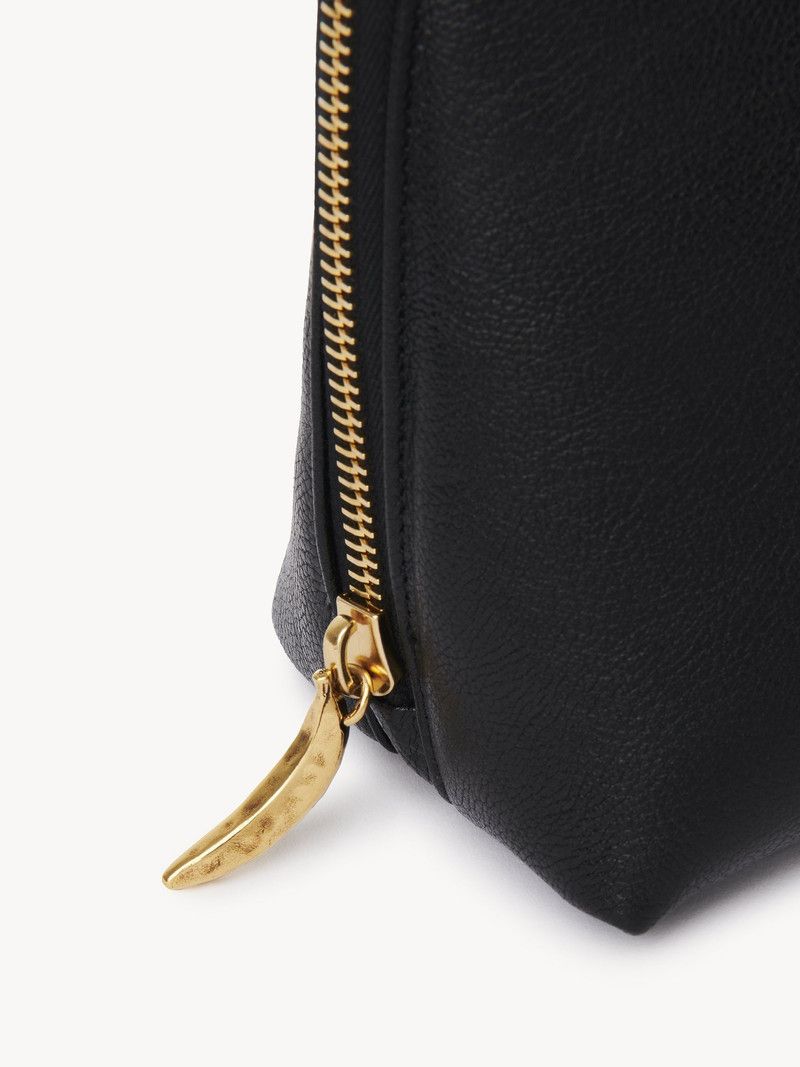 Chloe o1loc1c10226 Size: OS / Banana Cosmetic Large Pouch in Black Size ONE SIZE - 5 Thumbnail
