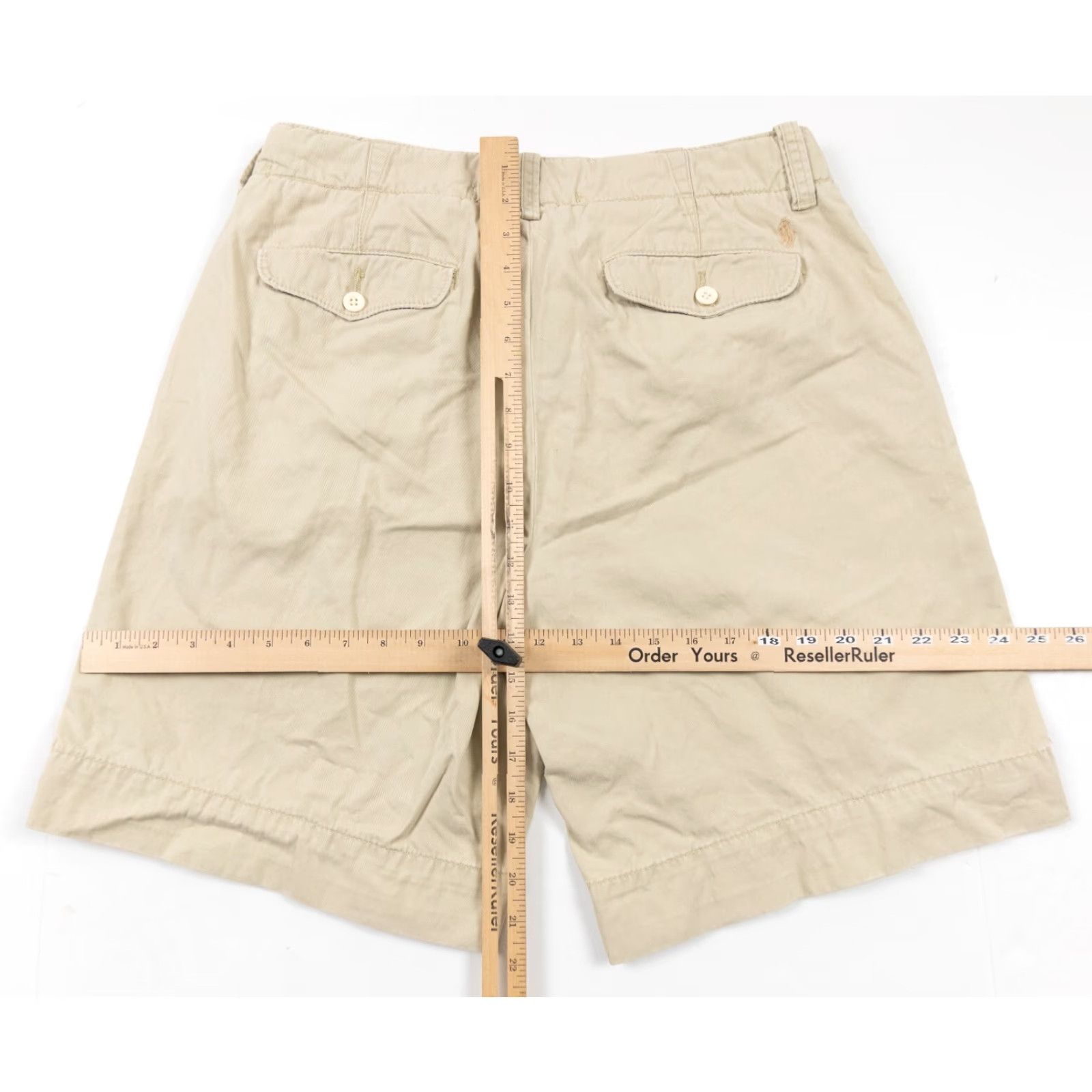 Polo Ralph Lauren Polo Ralph Lauren Chino Shorts Adult 32 Beige Flat Front Casual Regular Fit Mens Size US XS / EU 42 / 0 - 7 Thumbnail